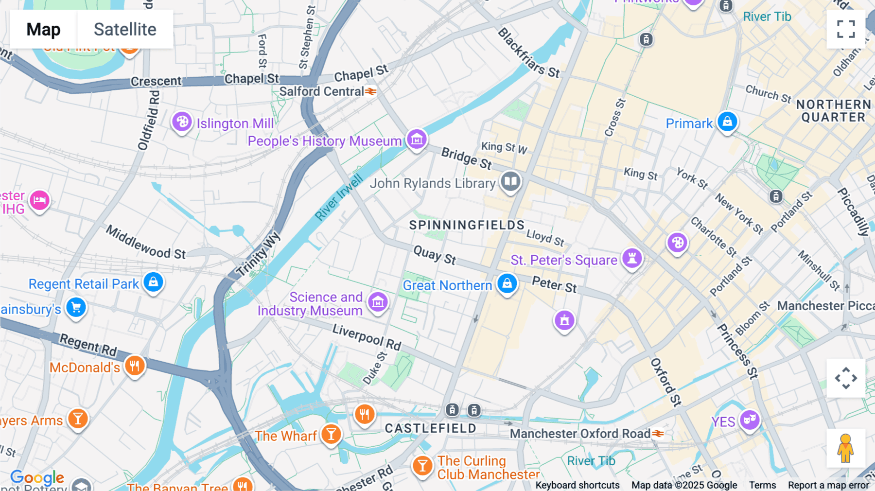 Click for interative map of No.1 Spinningfields, Manchester