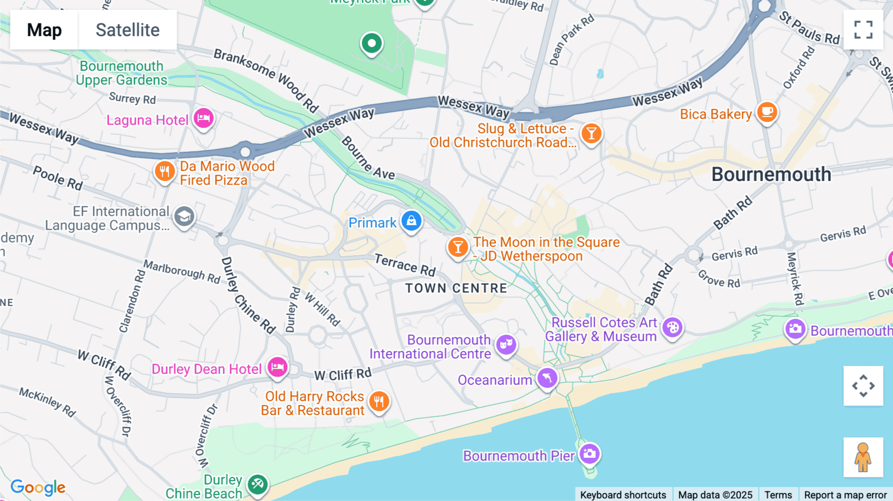 Click for interative map of The Square, First Floor, 2-12 Commercial Road, Bournemouth