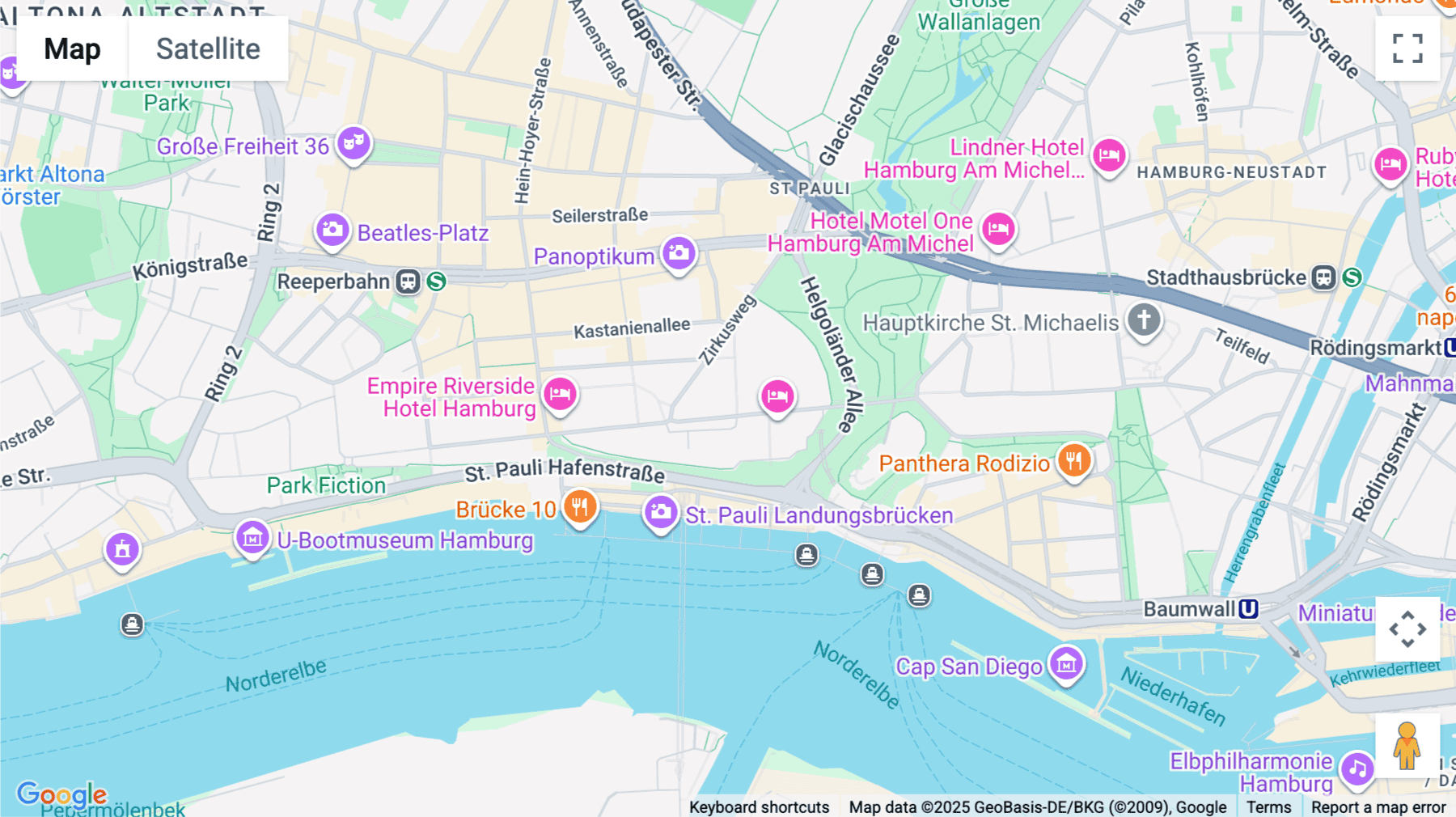 Click for interative map of Bernhard-Nocht Strasse 113, Atlantic Haus, Hamburg