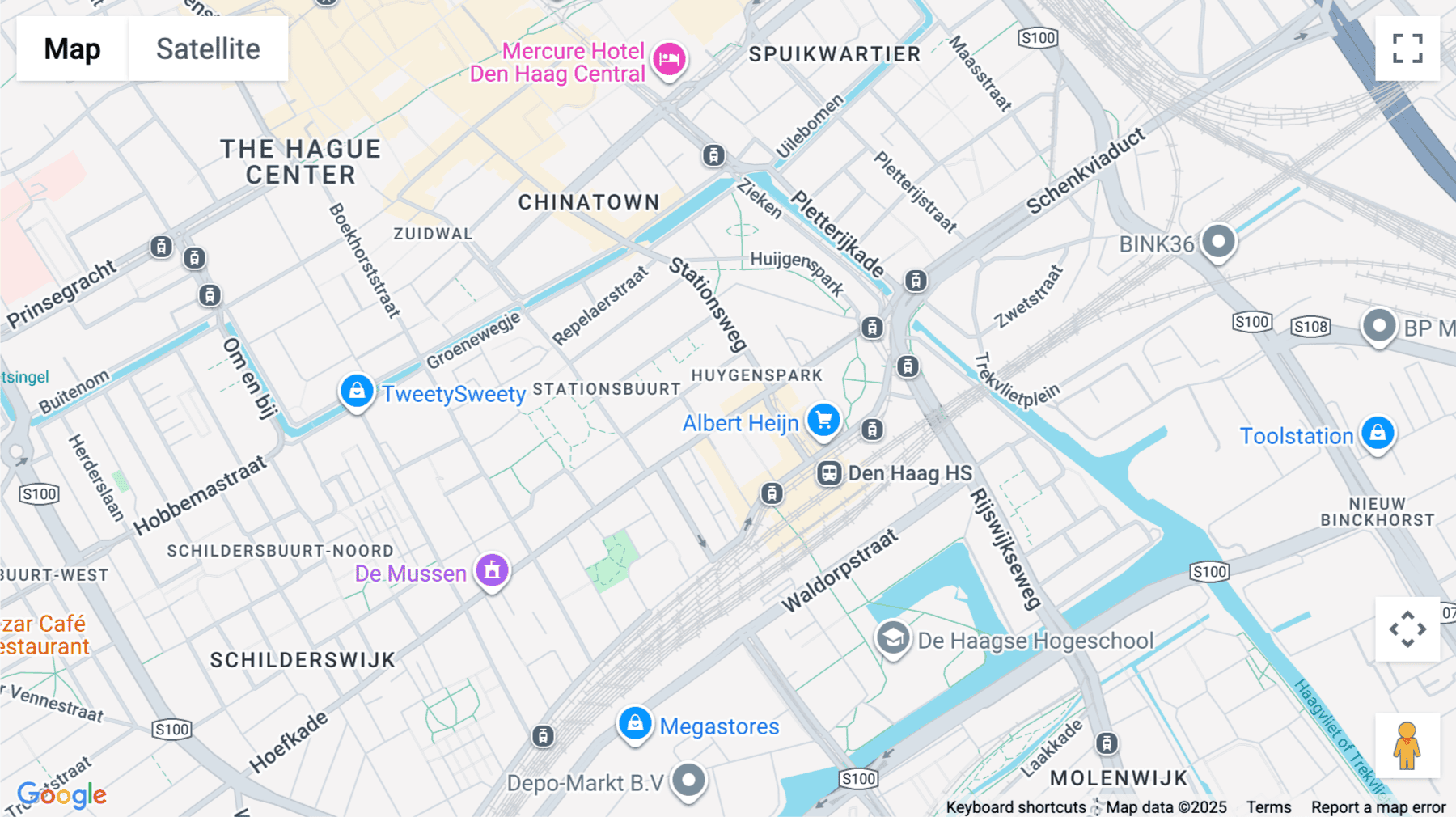 Click for interative map of Hoefkade 9, The Hague