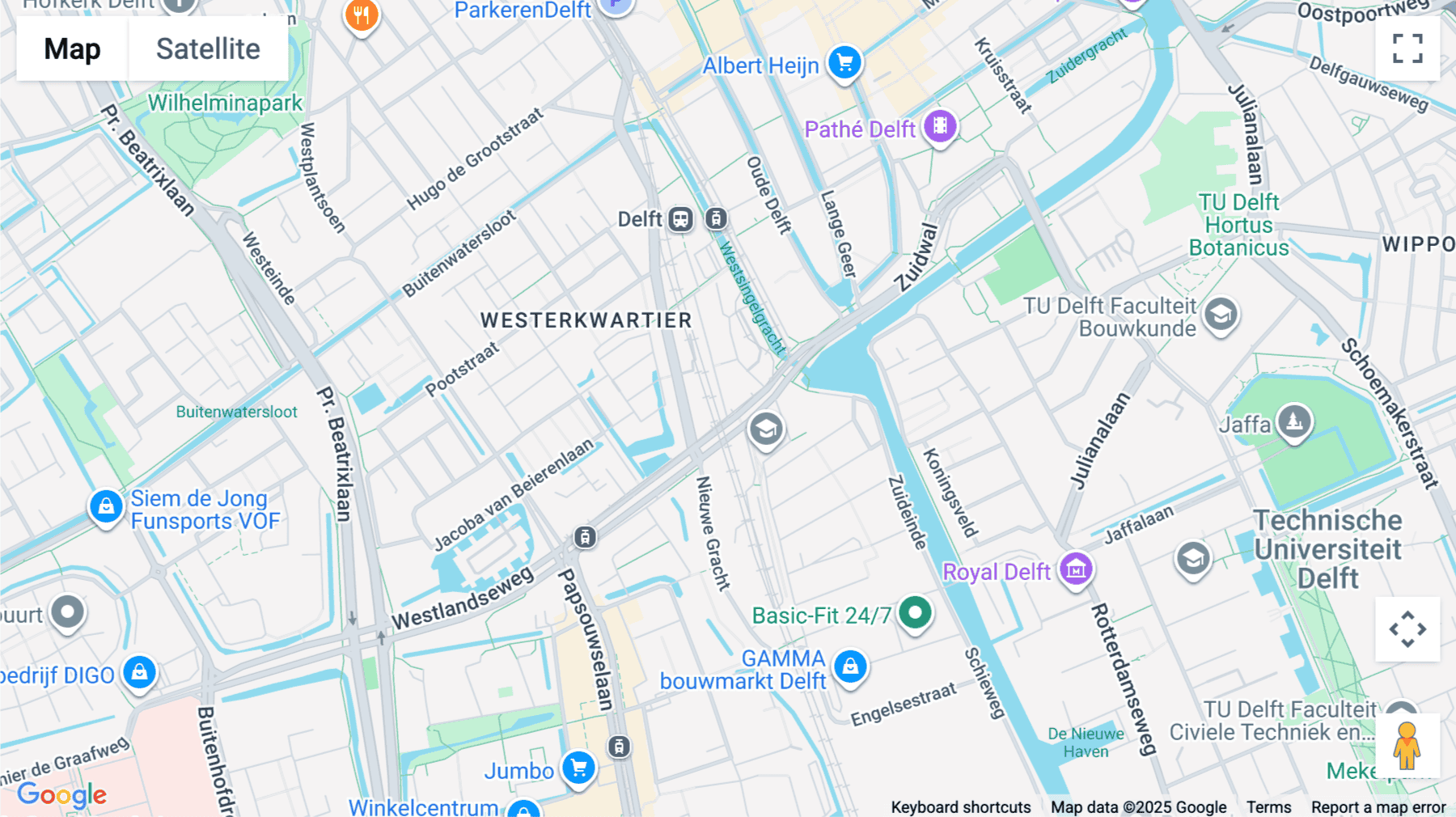 Click for interative map of Van Leeuwenhoekpark 1, The Social Hub Delft, Delft