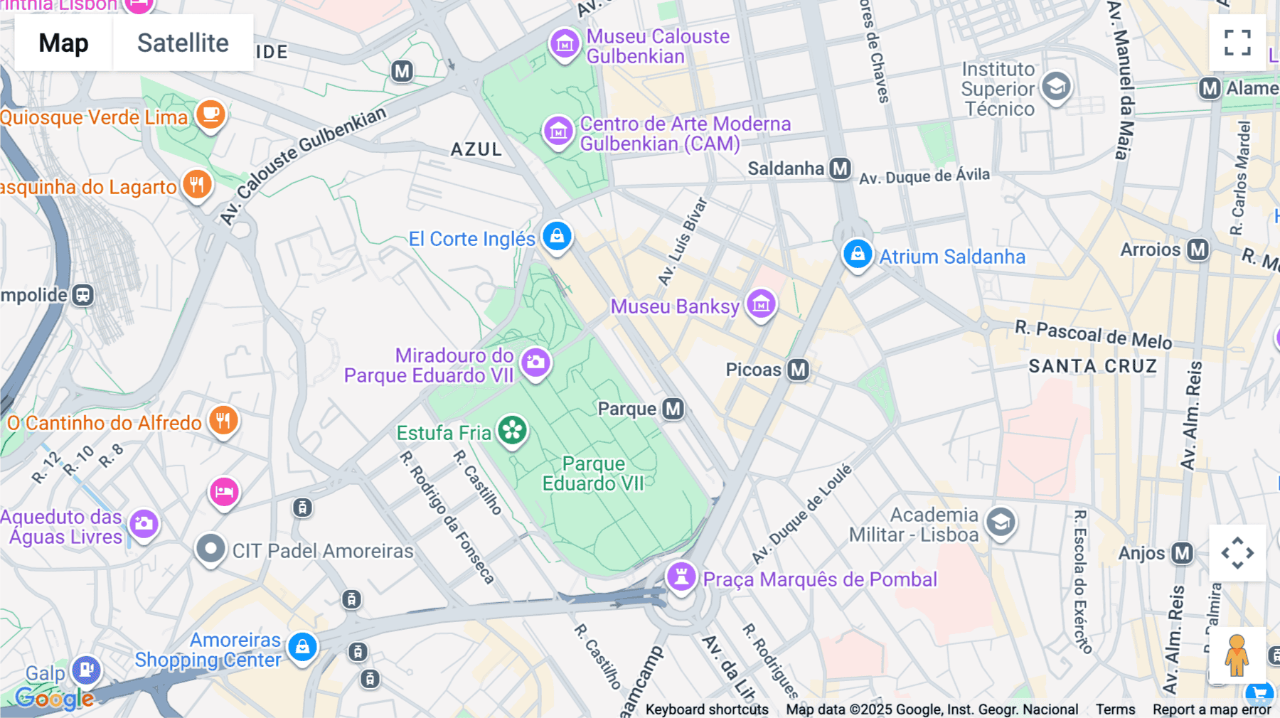 Click for interative map of Avenida António Augusto de Aguiar 21, 1st floor, Unicorn Avenidas Novas, Lisbon