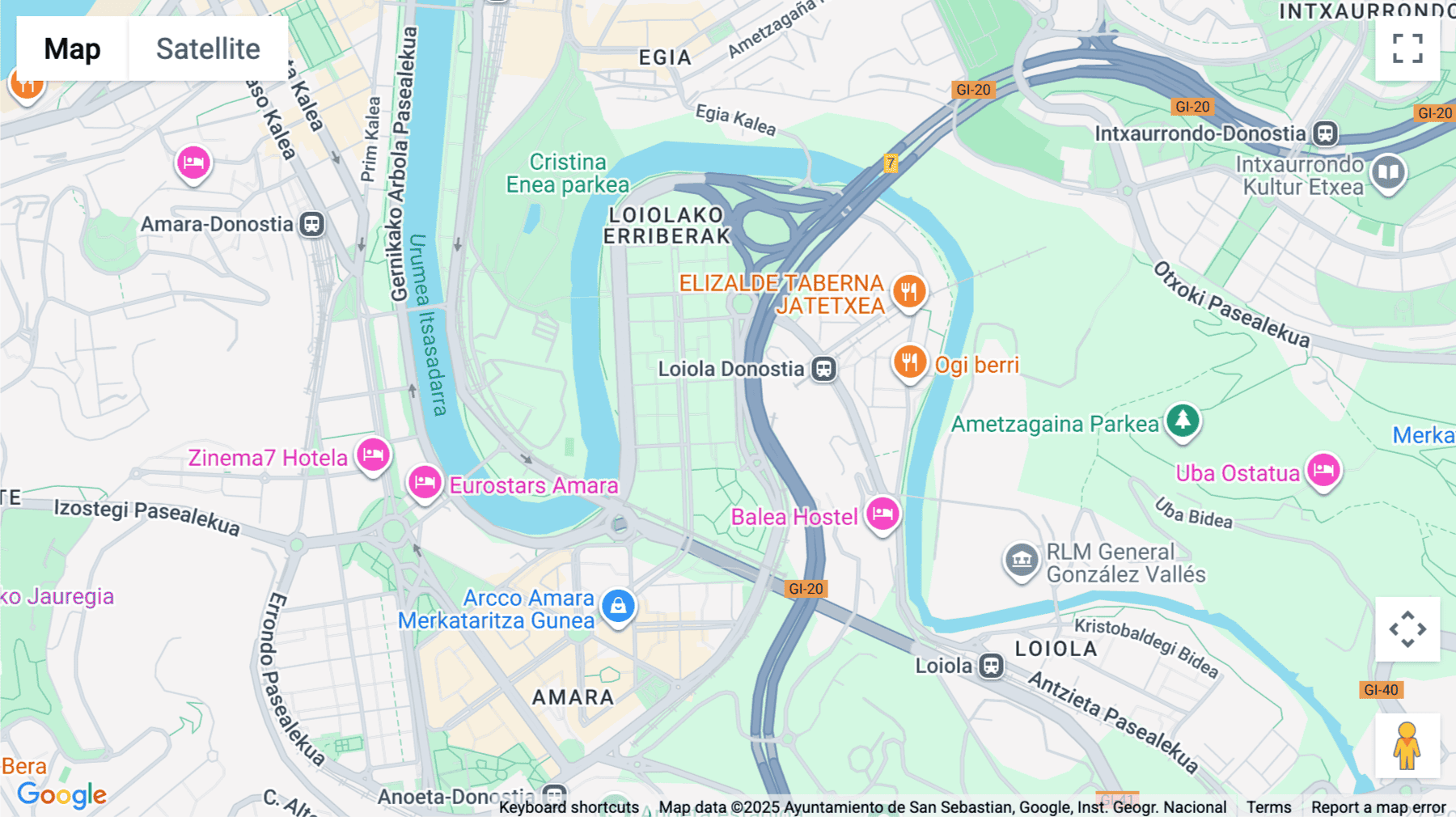 Click for interative map of Hermanos Otamendi Kalea 11, The Social Hub San Sebastian, San Sebastian