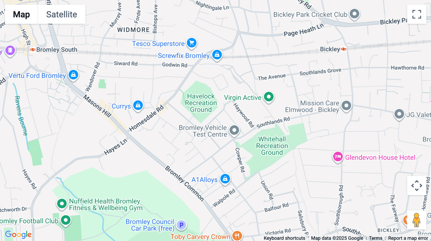 Click for interative map of Peills Courtyard, Bourne Road, Bromley (London)