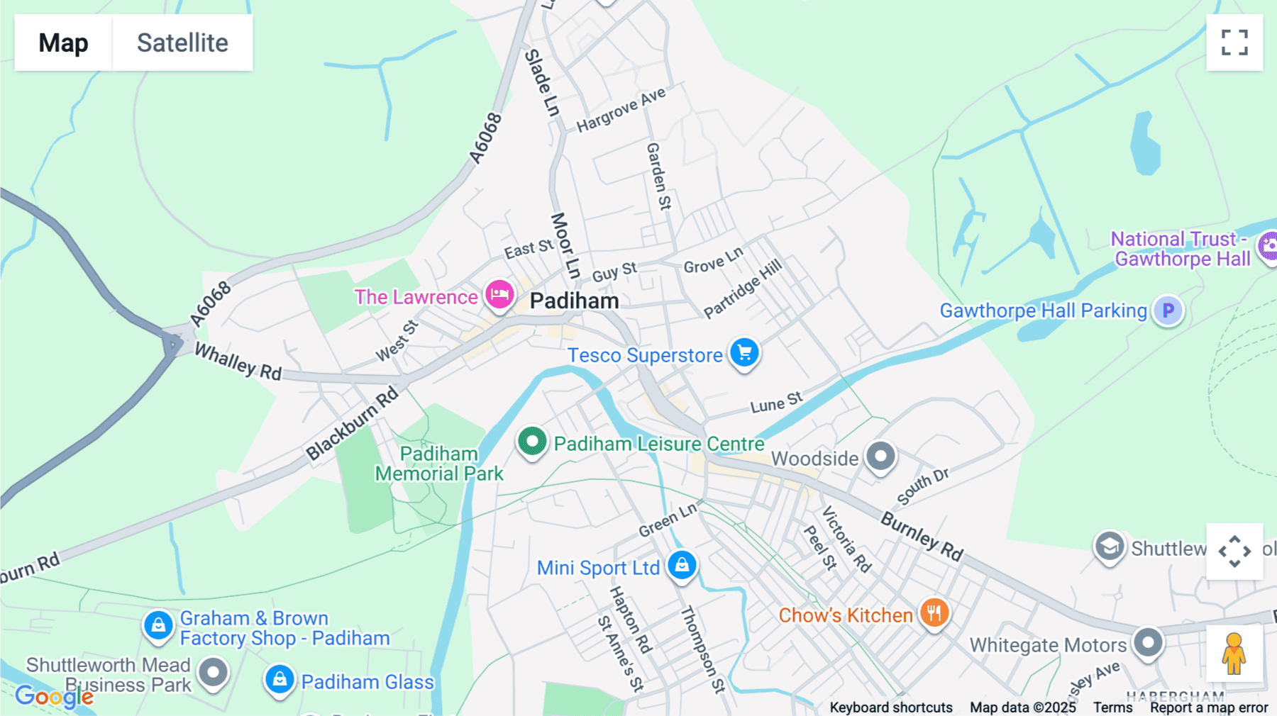 Click for interative map of 57- 65 Burnley Road, Padiham