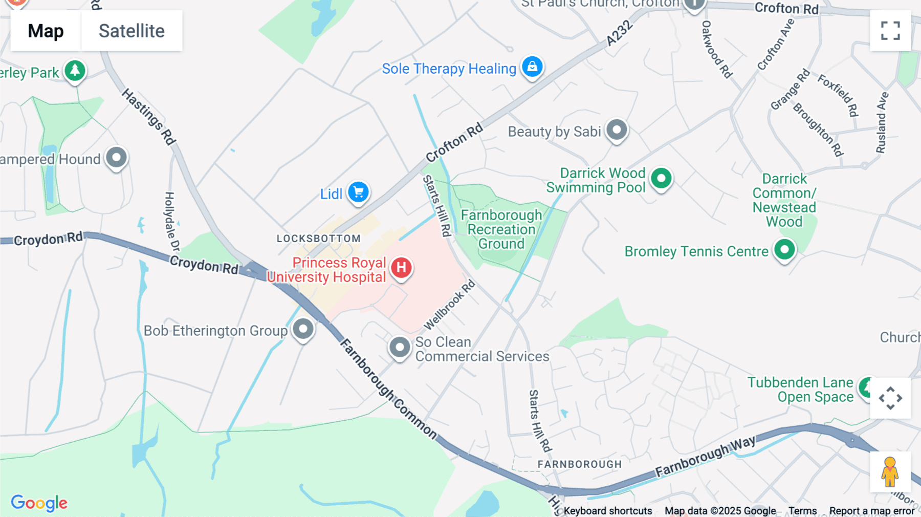 Click for interative map of Willow Walk, Locksbottom, Orpington
