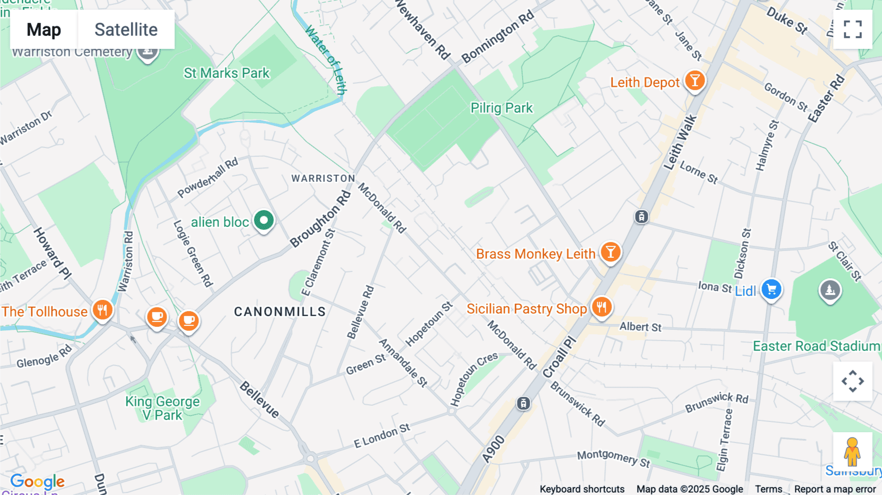 Click for interative map of 1 Papermill Wynd, Edinburgh