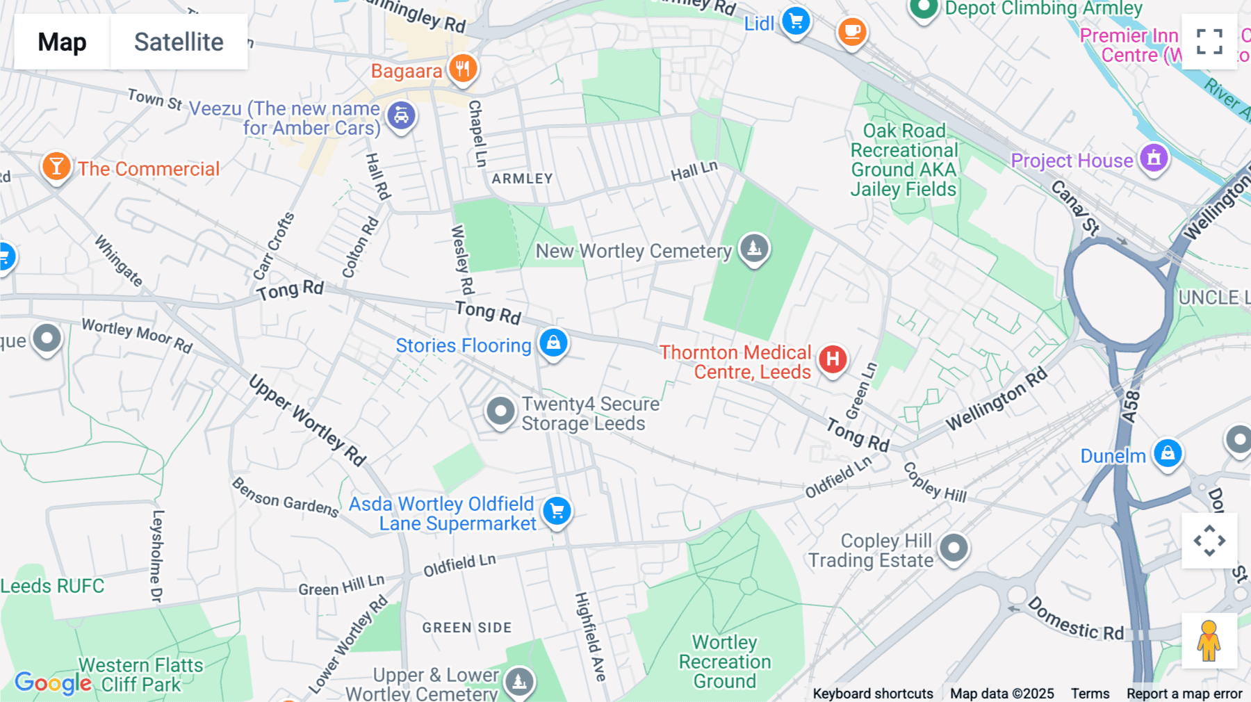 Click for interative map of Photon House, Percy Street, Leeds