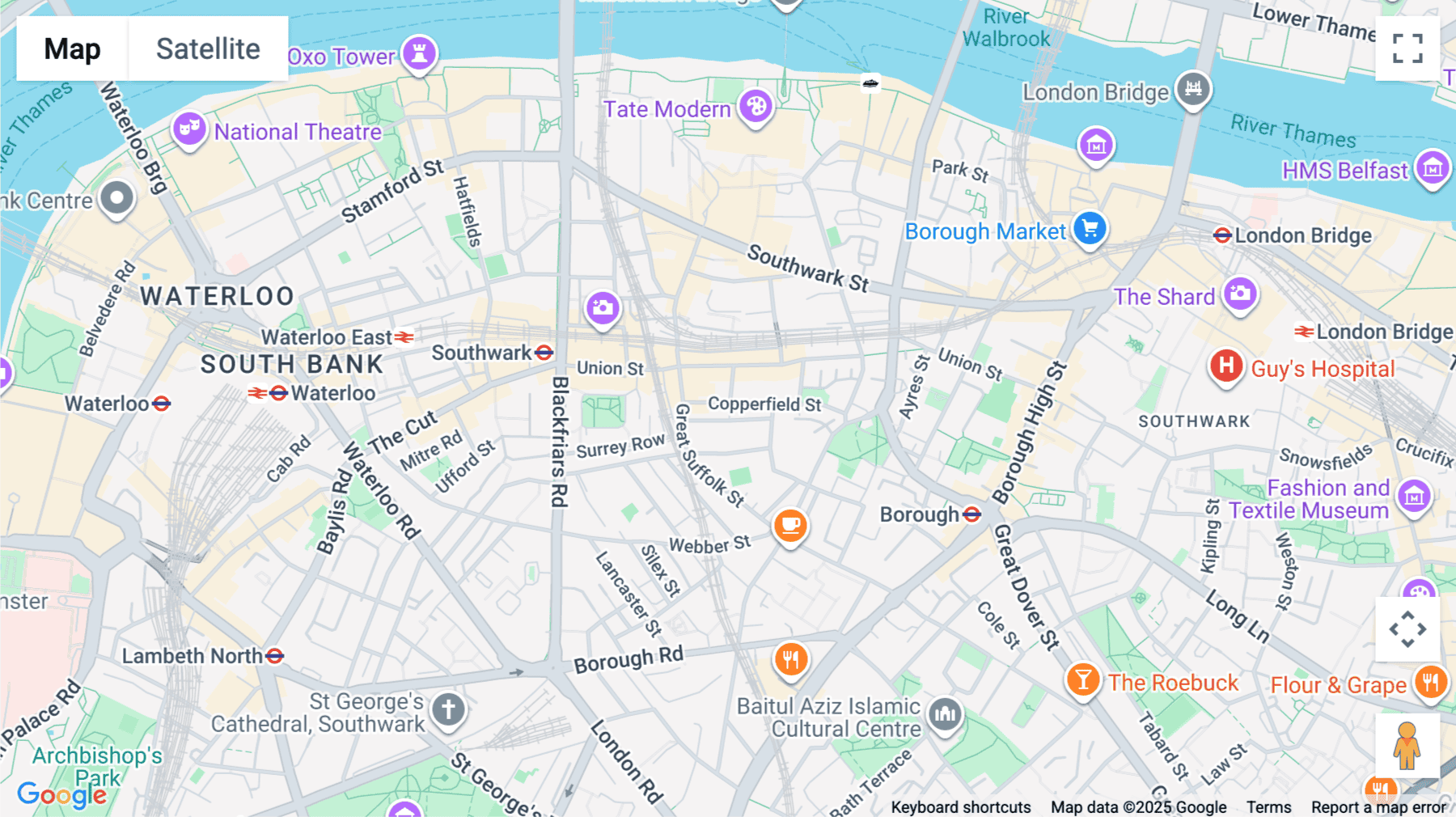 Click for interative map of 17-20 Risborough Street, London