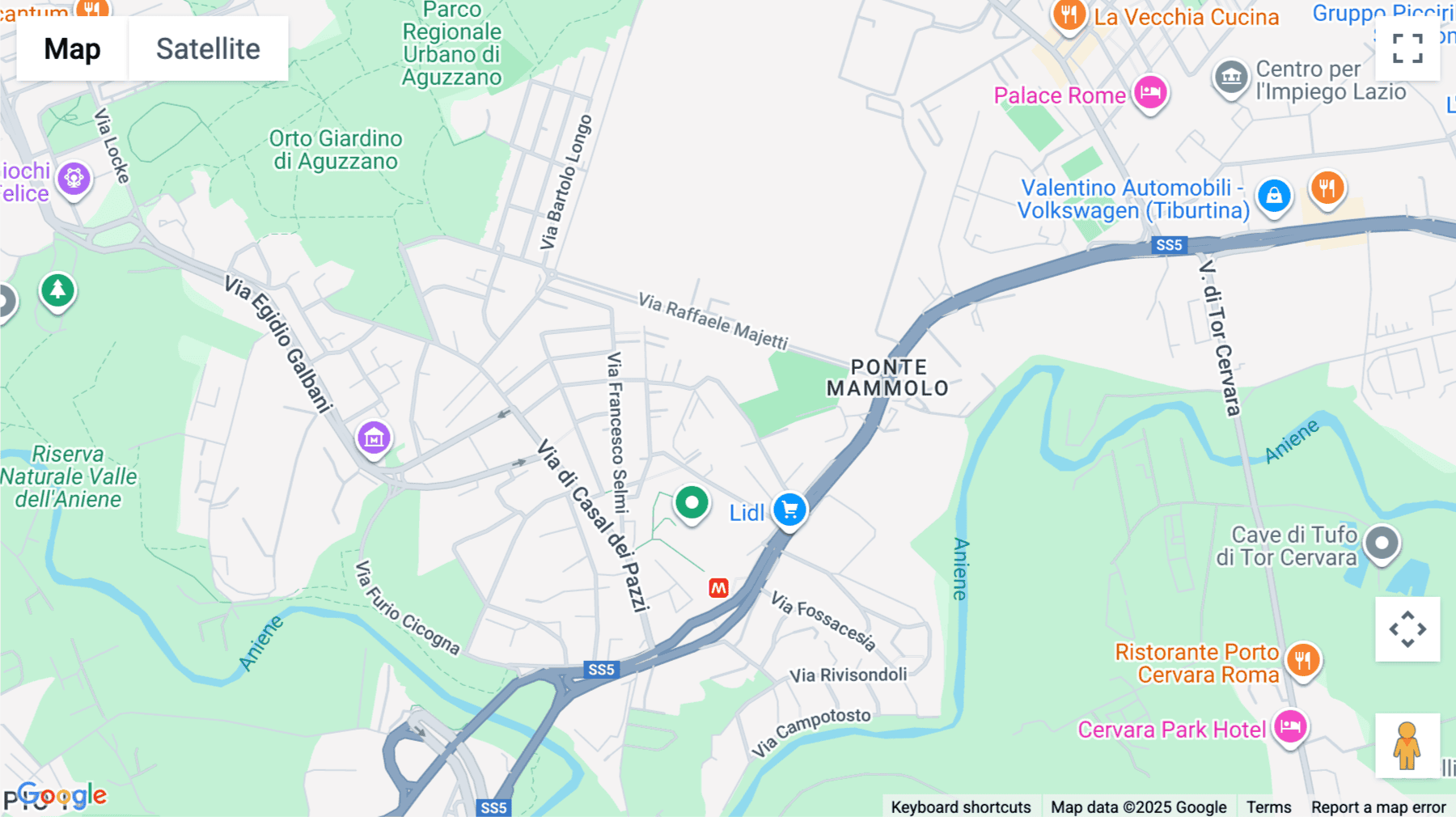 Click for interative map of Via Stanislao Cannizzaro, Rome