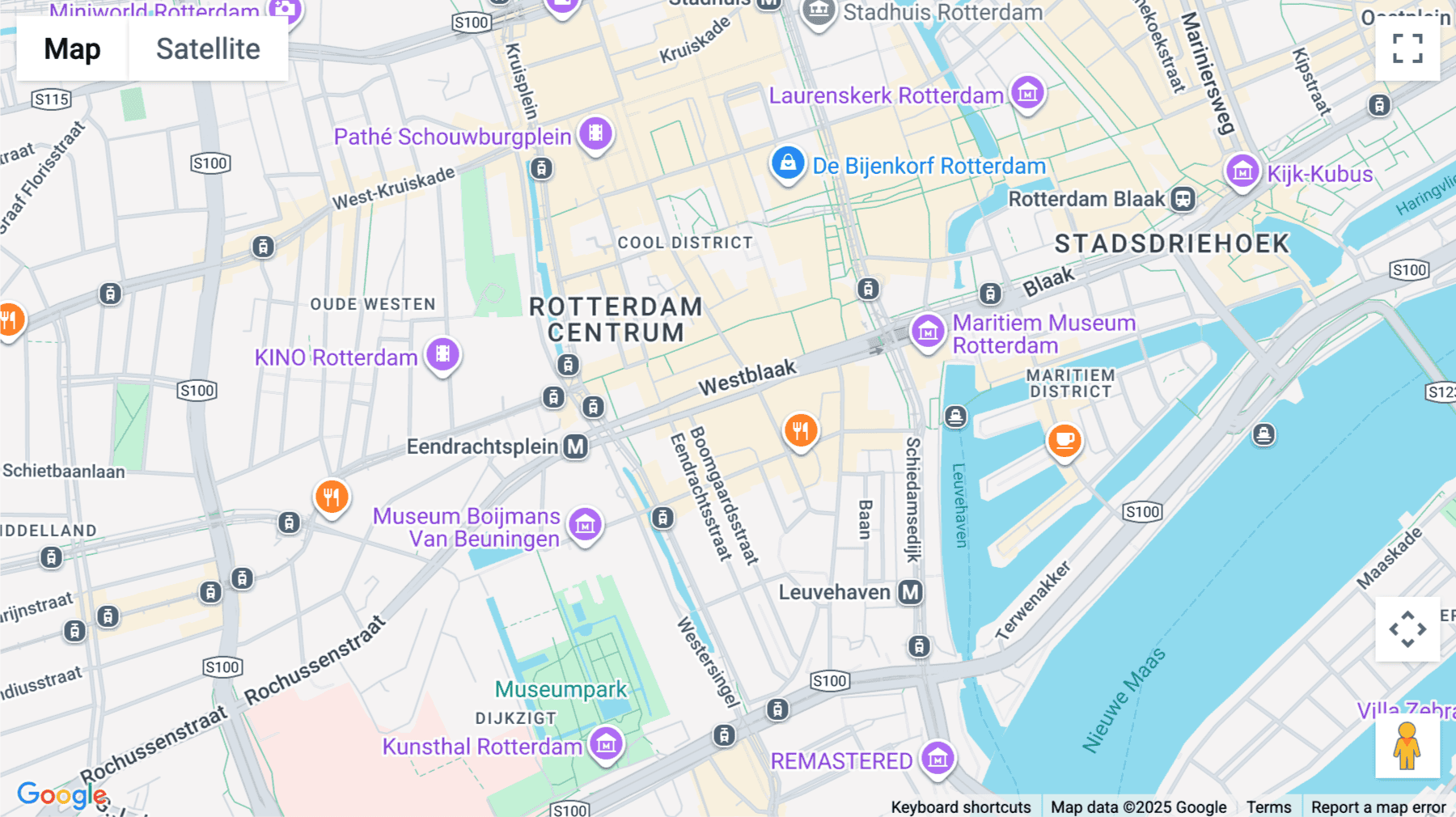 Click for interative map of Westblaak 92, Rotterdam
