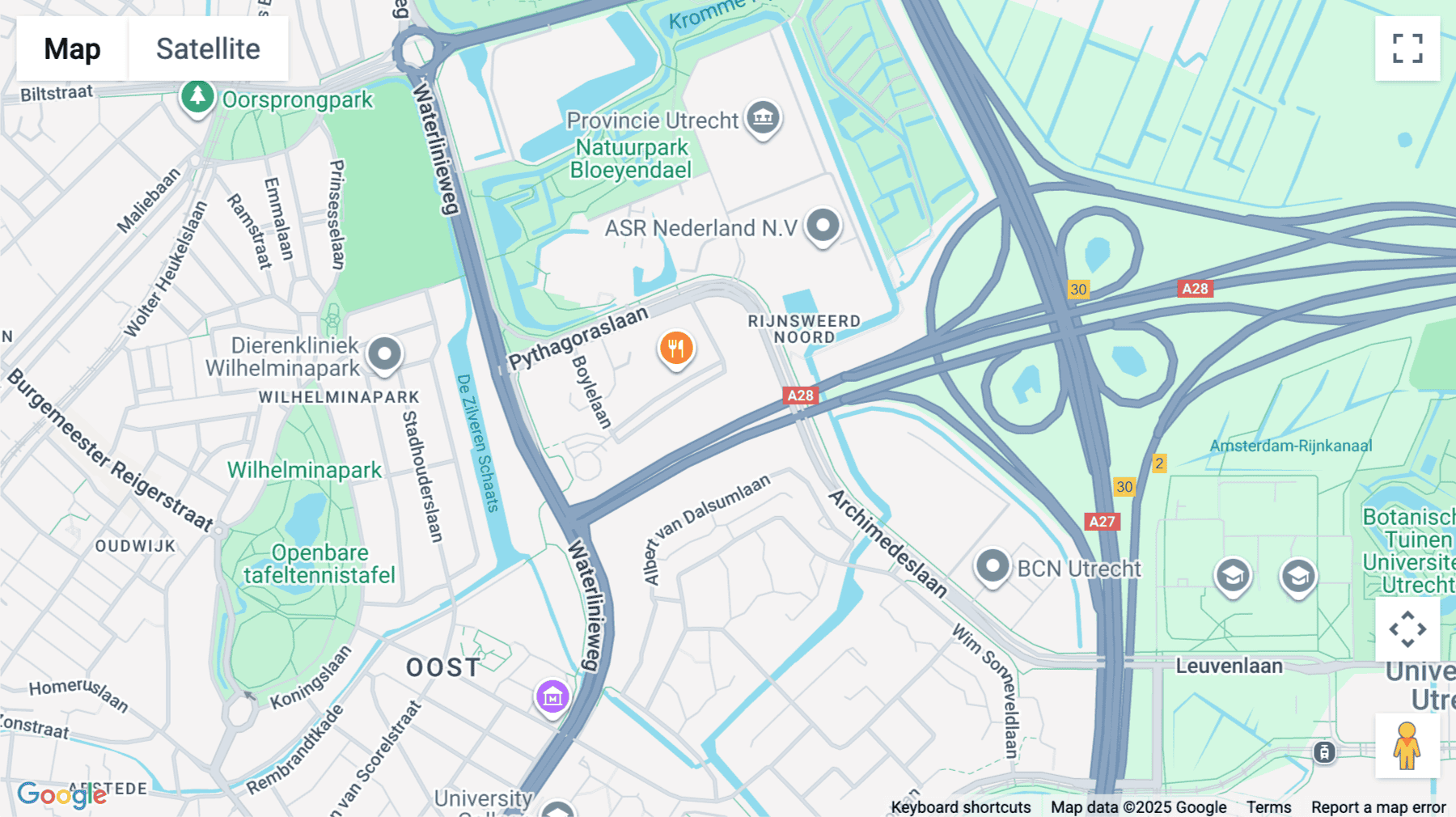 Click for interative map of Euclideslaan 265, Utrecht