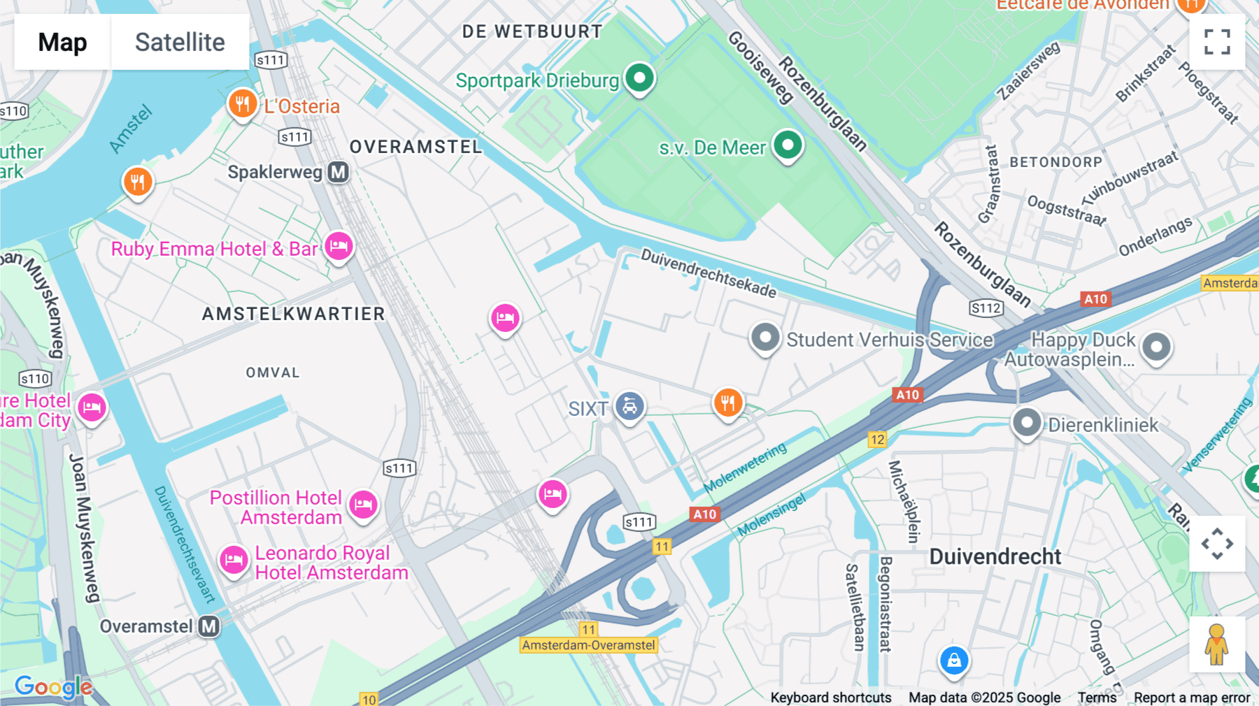 Click for interative map of H.J.E. Wenckebachweg 123, Amsterdam