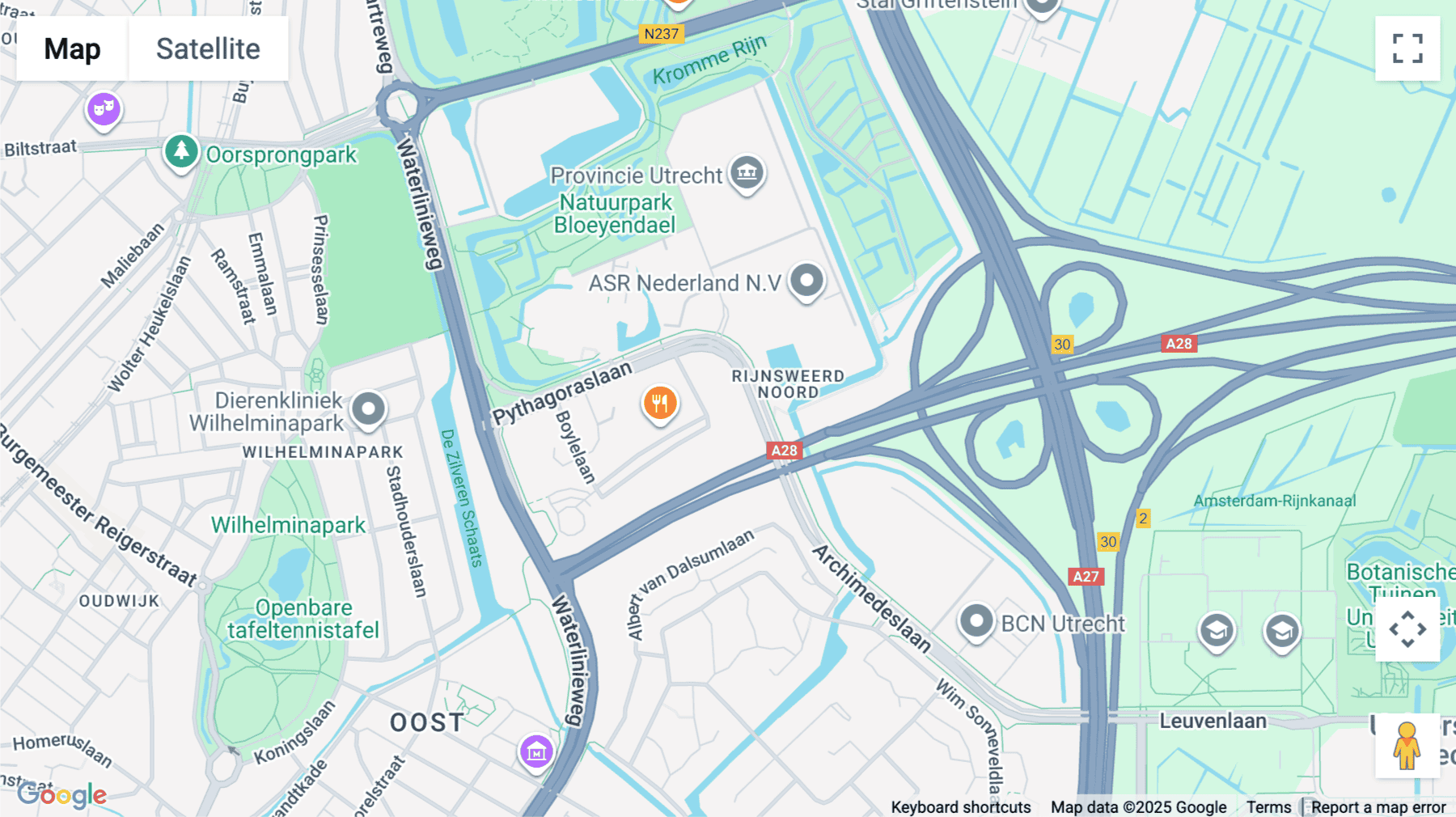 Click for interative map of Varrolaan 100, Utrecht