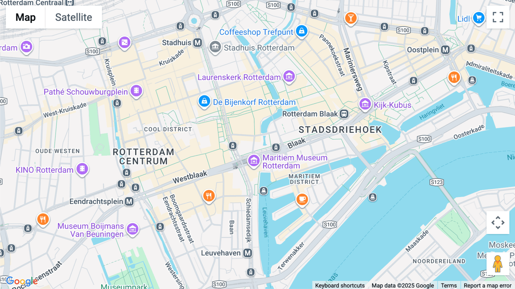 Click for interative map of Blaak 555, Rotterdam
