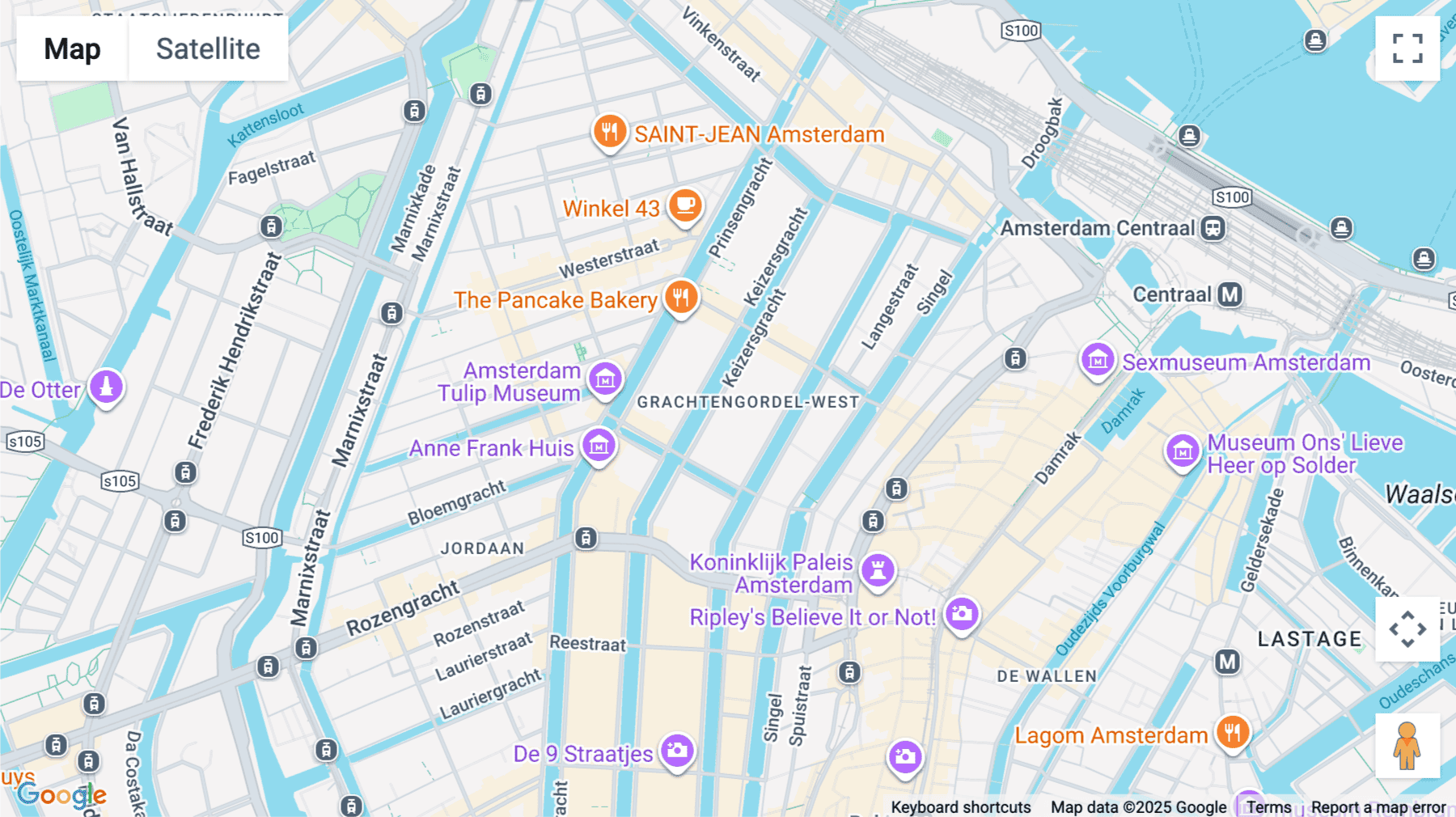 Click for interative map of 125-127 Keizersgracht, Amsterdam
