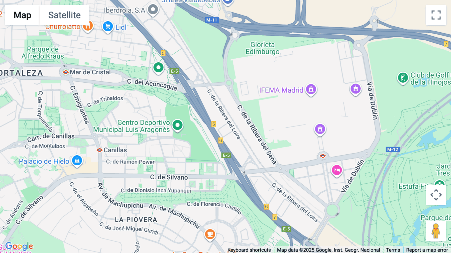 Click for interative map of Calle Ribera de Loira 16, Madrid