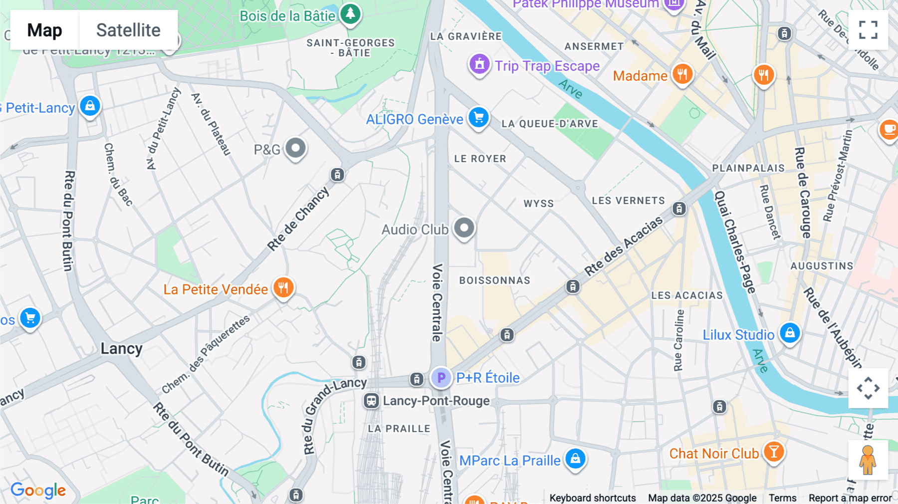 Click for interative map of Rte des Jeunes 5D/6th floor, Geneva
