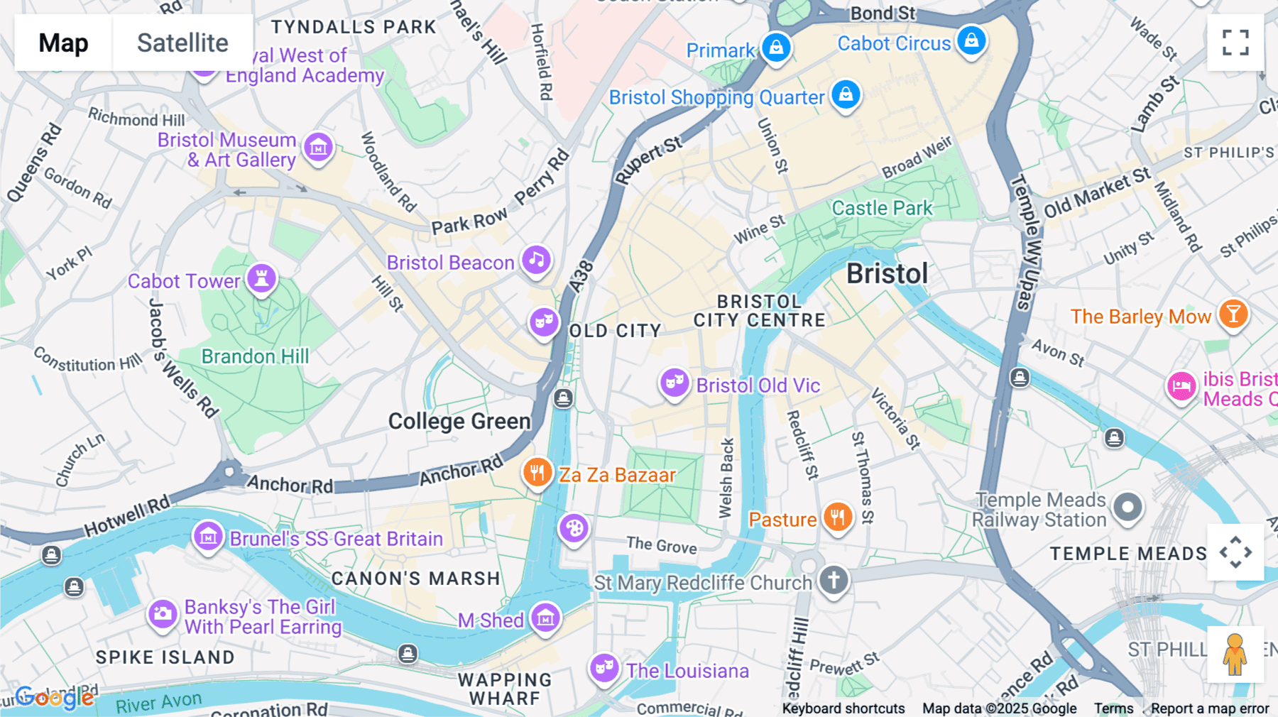 Click for interative map of Armada House, Telephone Avenue, Bristol