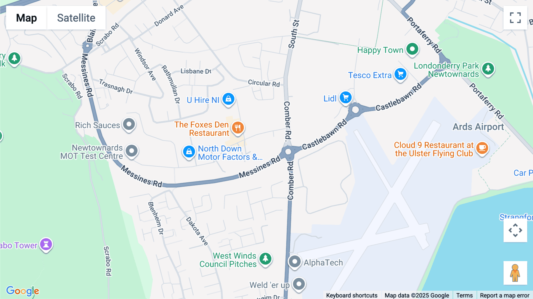 Click for interative map of Formation Works, 4 Jubilee Road, Newtownards