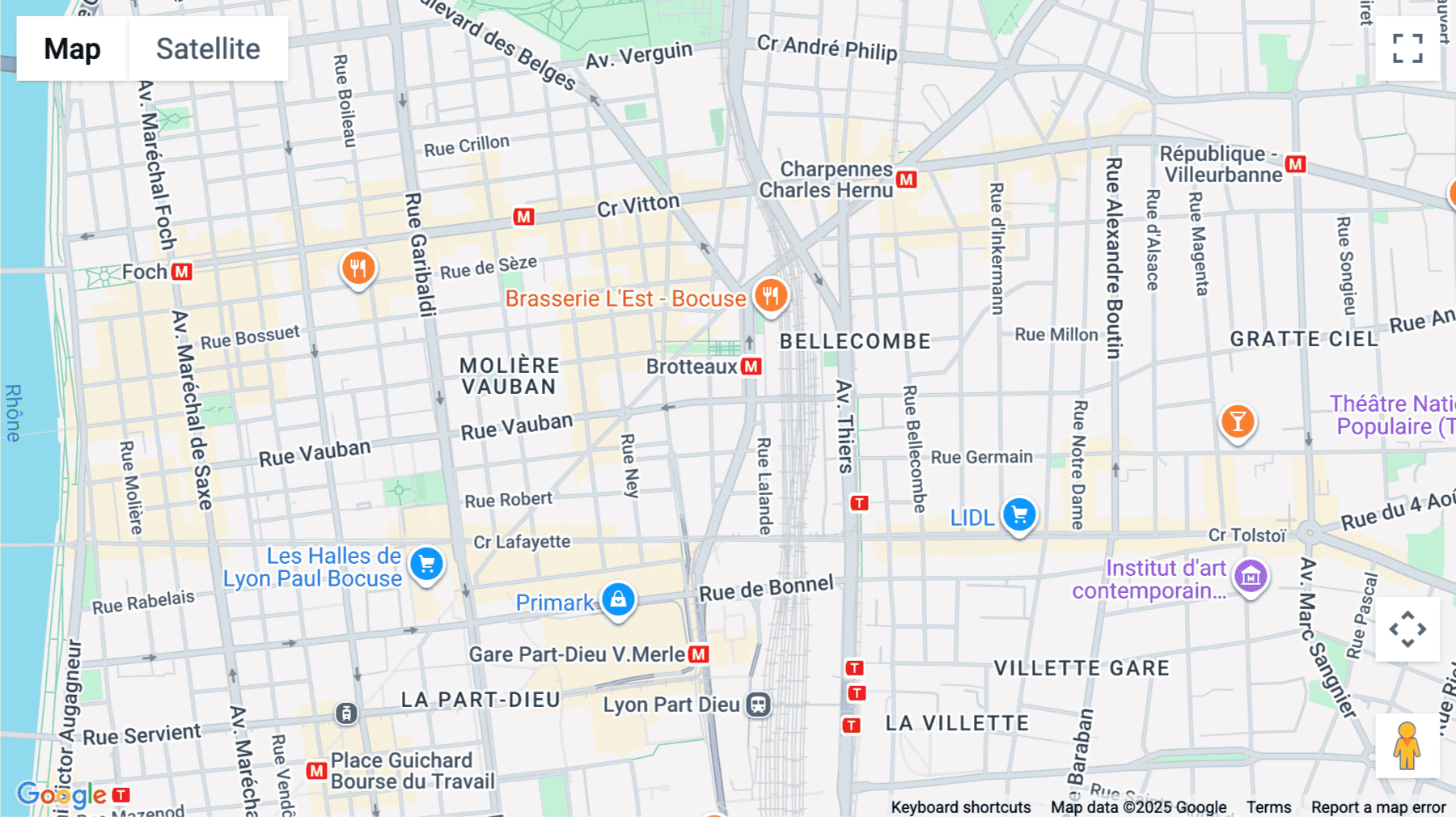 Click for interative map of 154 Rue Vauban, Lyon