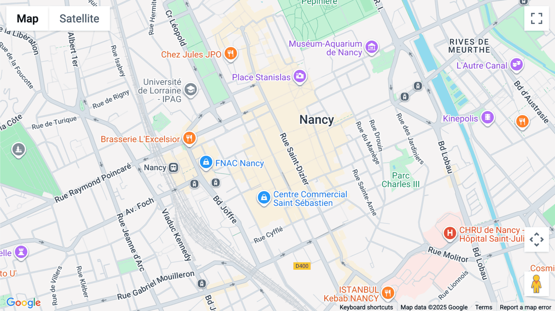 Click for interative map of 17 Rue Saint-Jean, Nancy