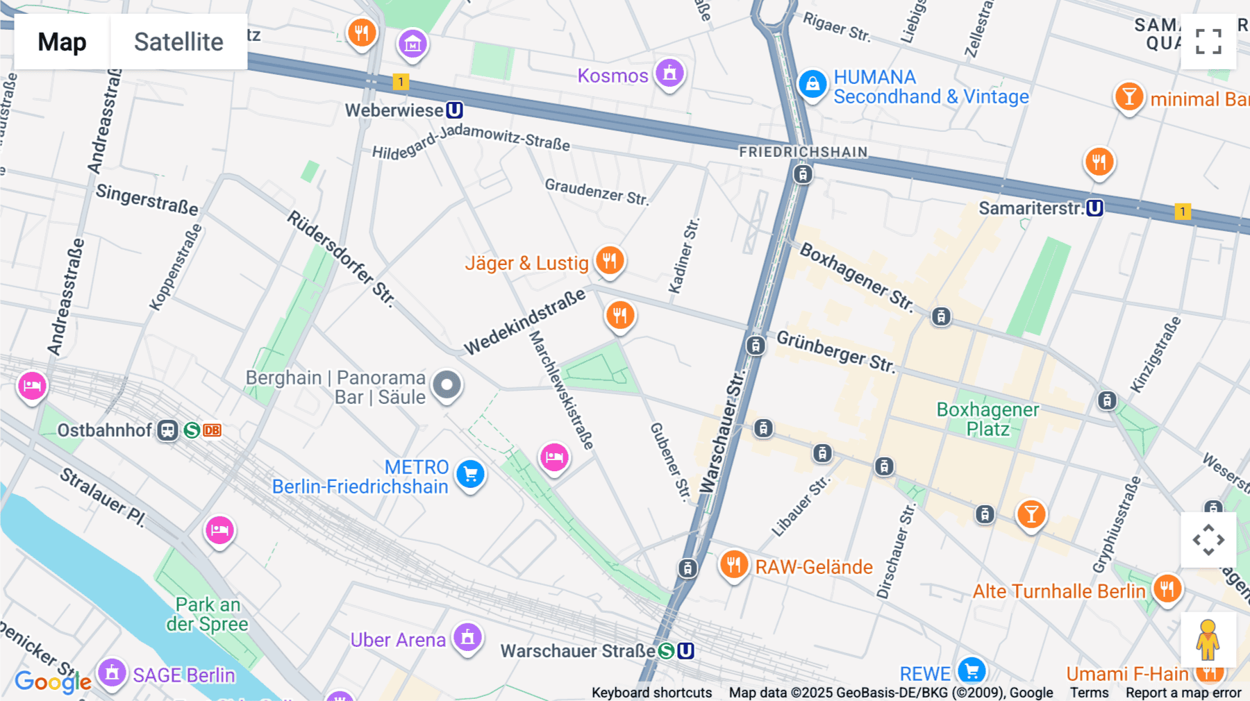 Click for interative map of Gubener Straße 47, Comeniushof Fabrik, Berlin