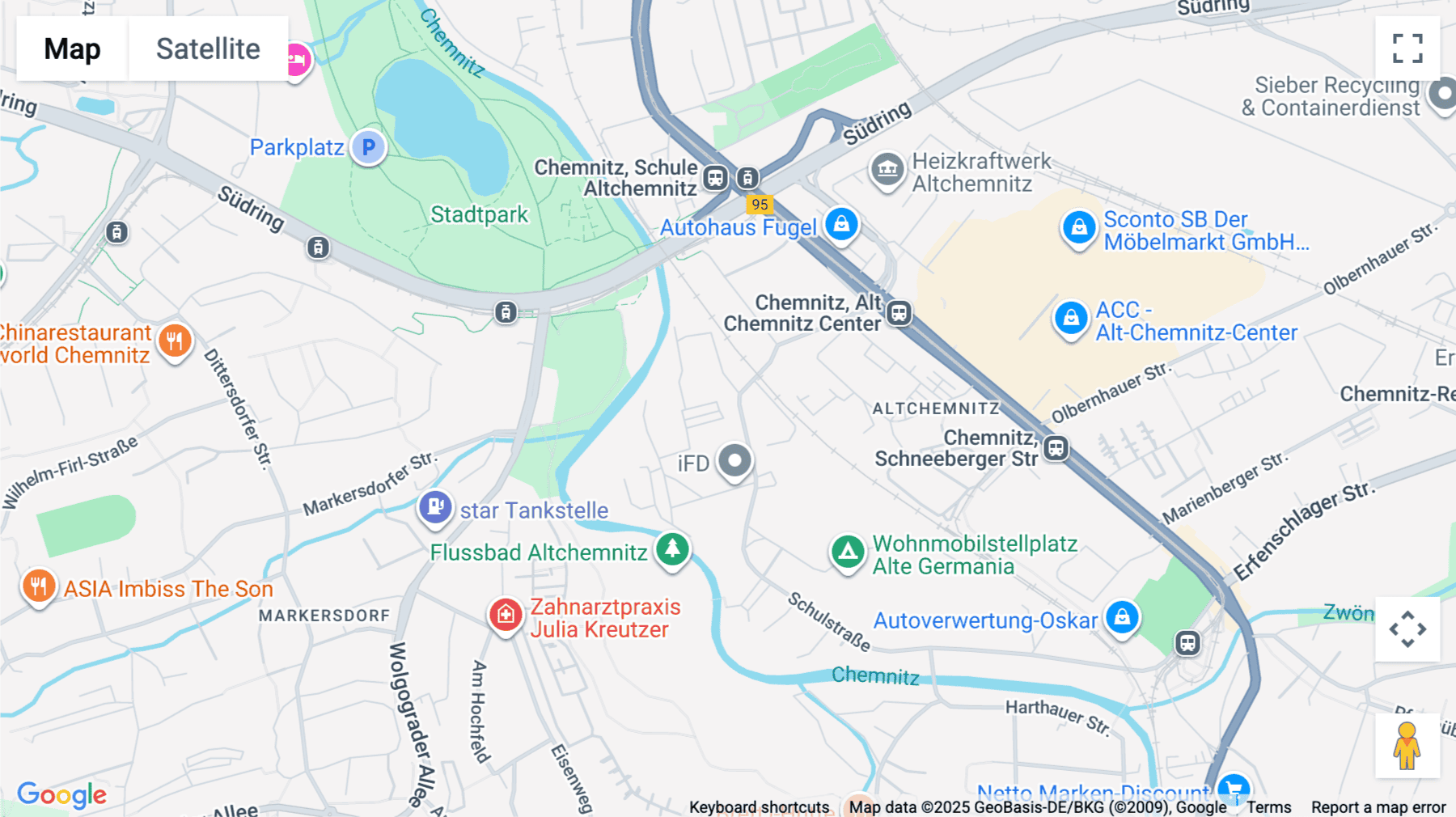 Click for interative map of Schulstraße 38, Chemnitz