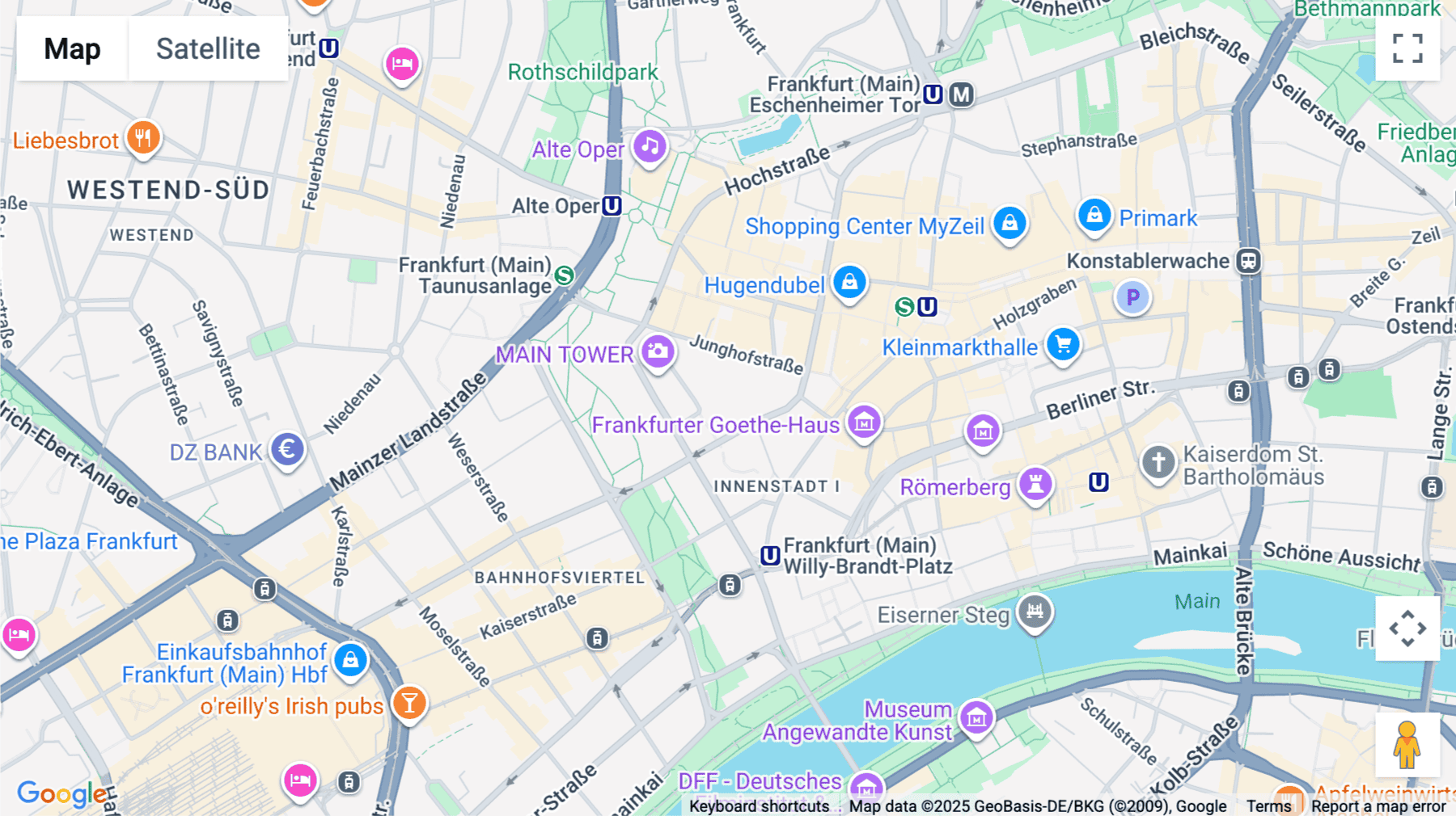 Click for interative map of Große Gallusstraße 14, Frankfurt
