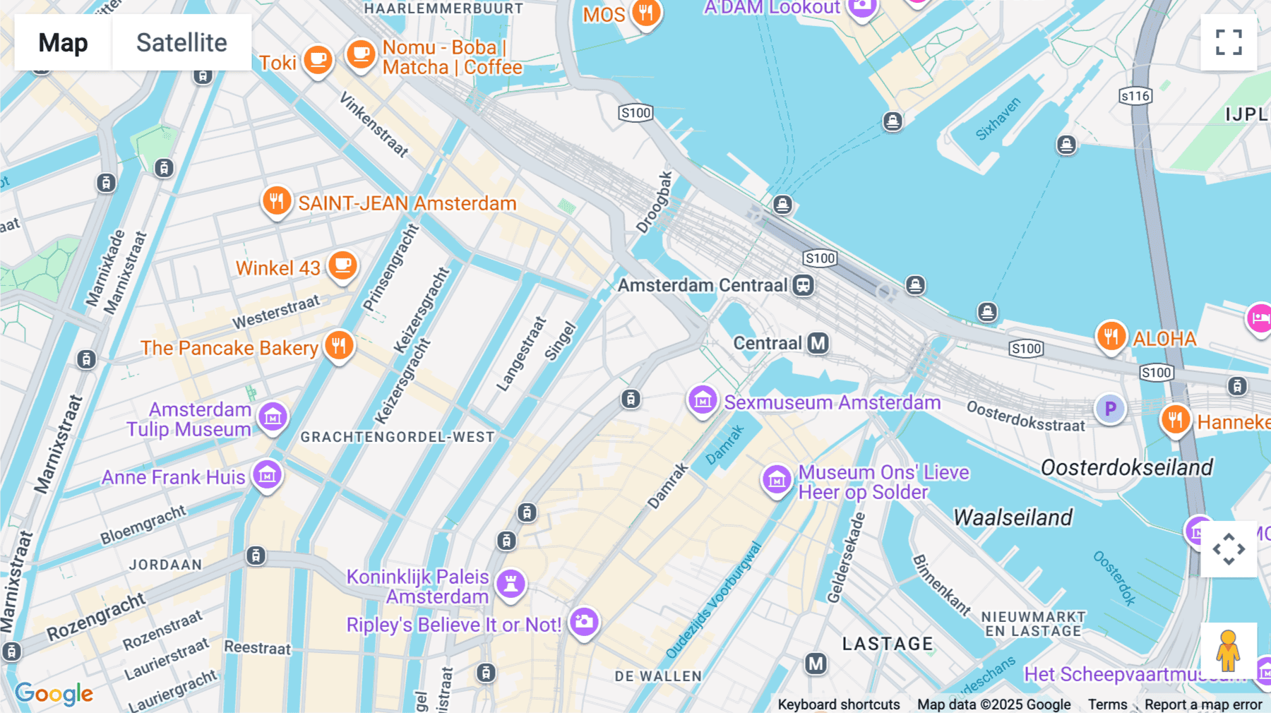 Click for interative map of Hekelveld 8-10, Amsterdam