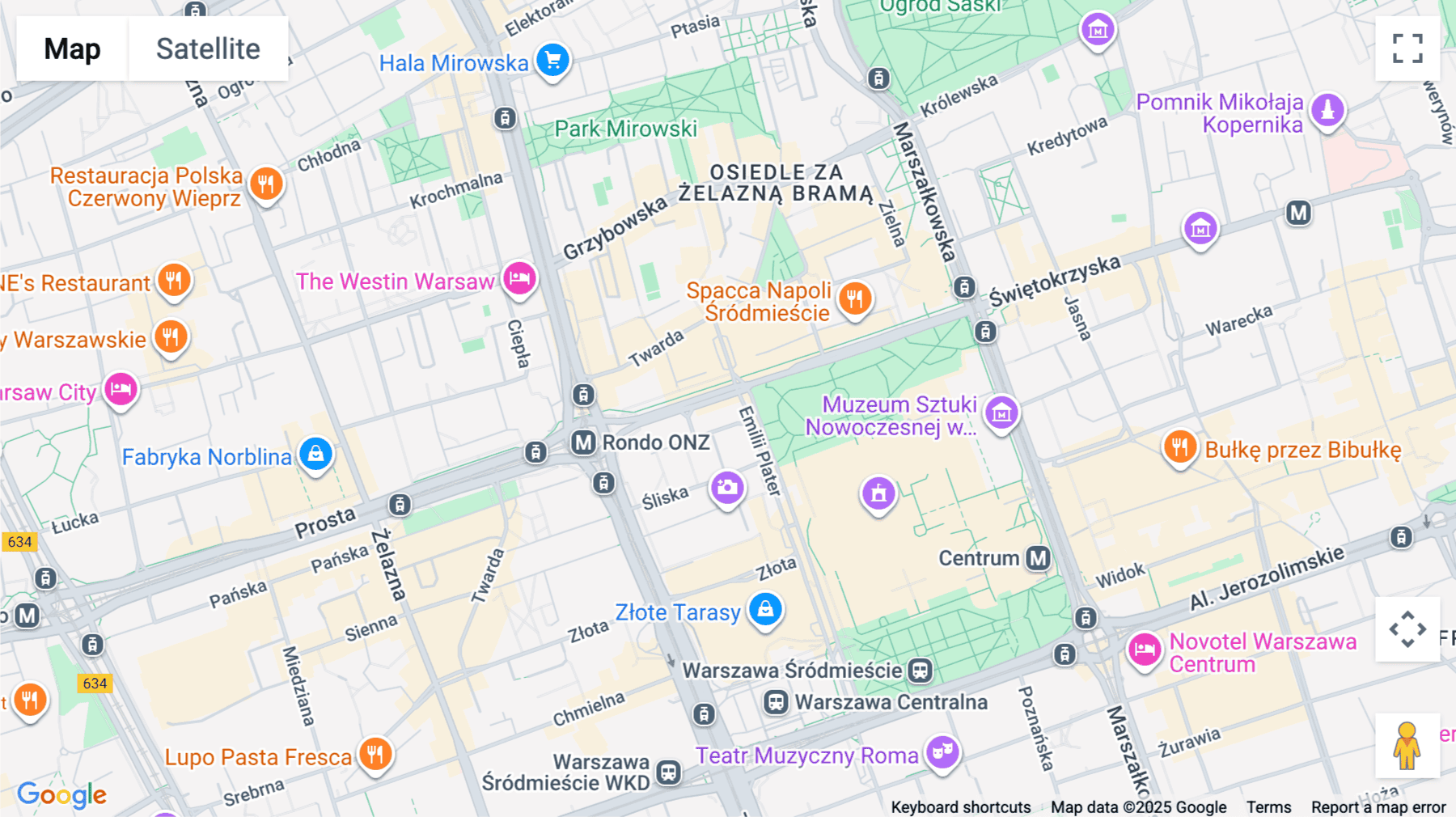 Click for interative map of Ul. Emilii Plater 53, Warsaw