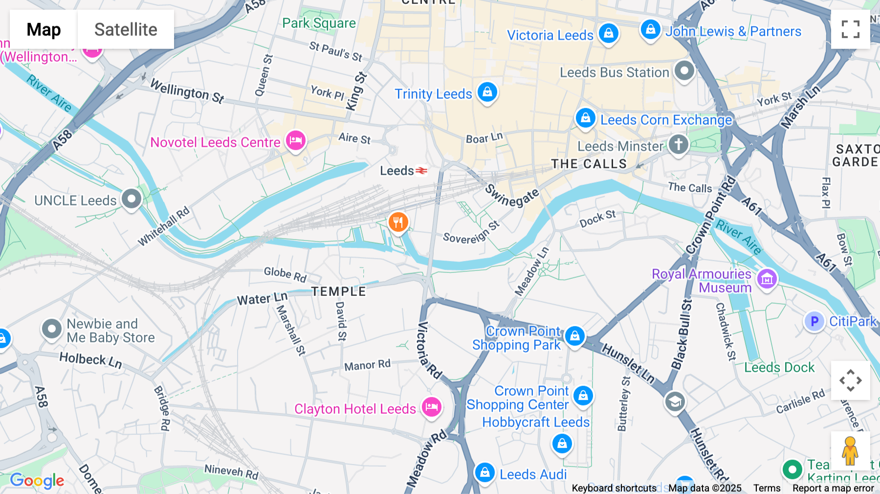 Click for interative map of One Embankment, 1 Neville Street, Leeds