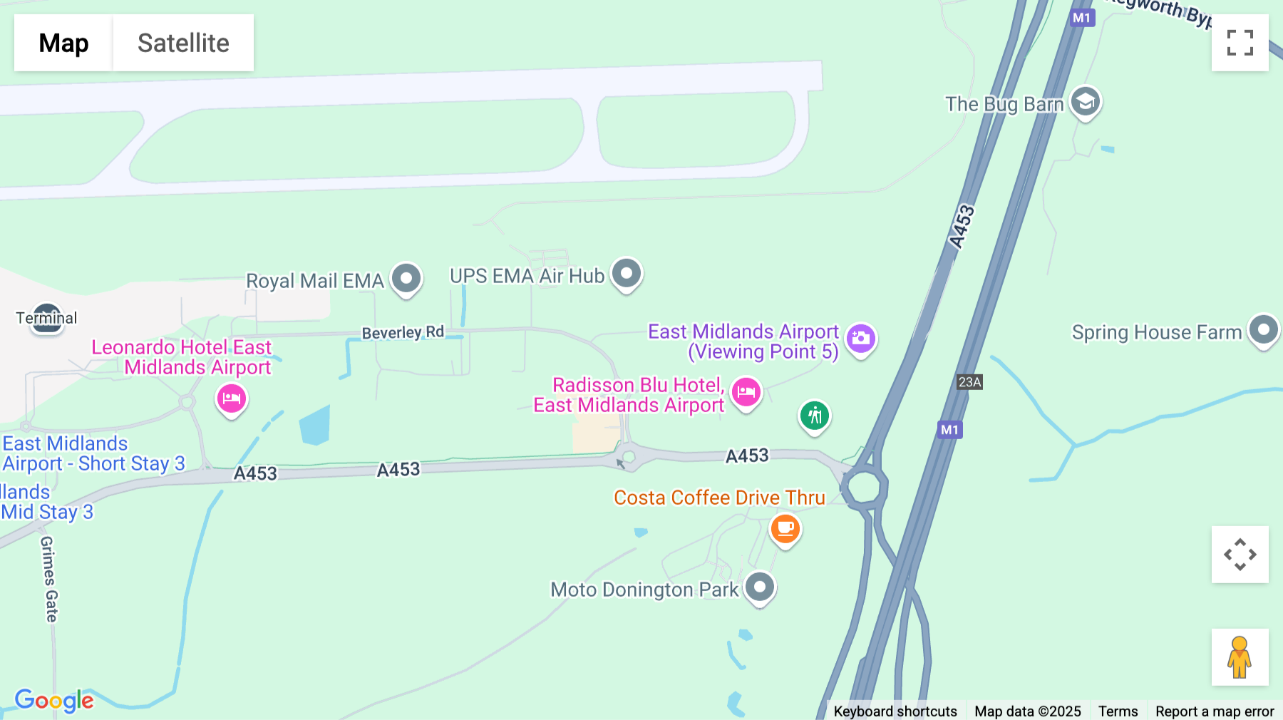 Click for interative map of Osprey House, Pegasus Business Park, Castle Donington, Derby