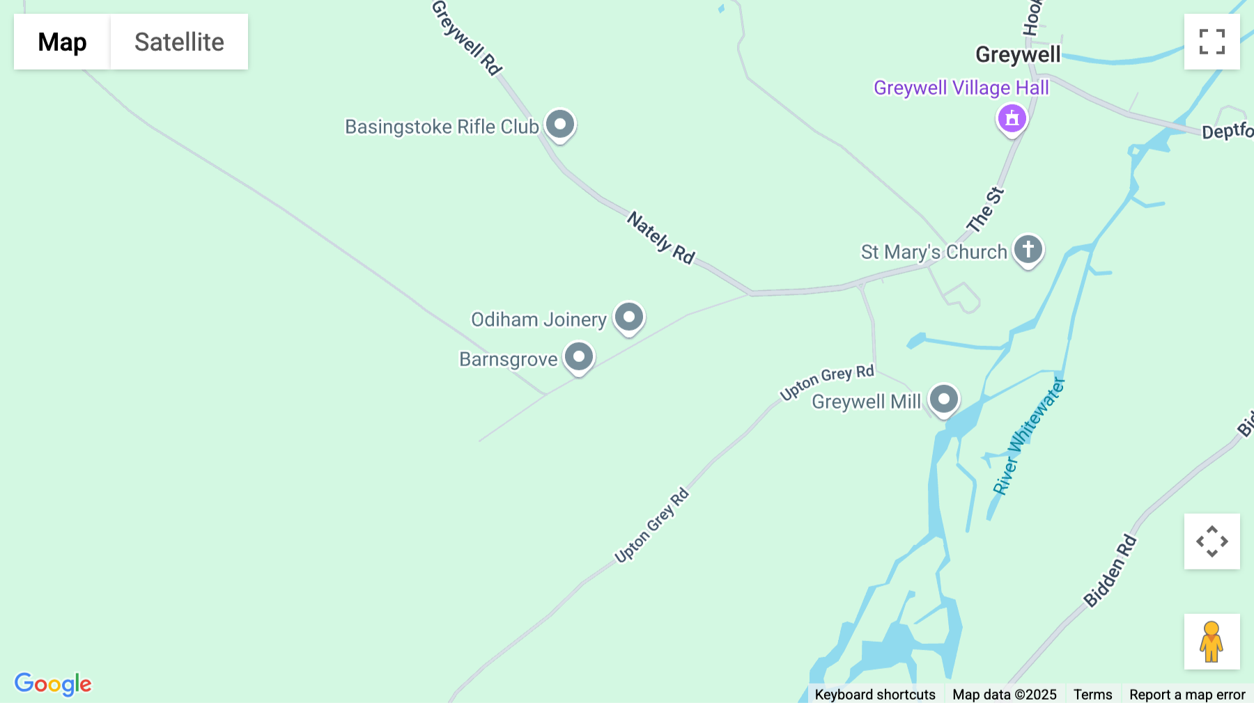 Click for interative map of Barnsgrove, White Lane, Greywell, Basingstoke