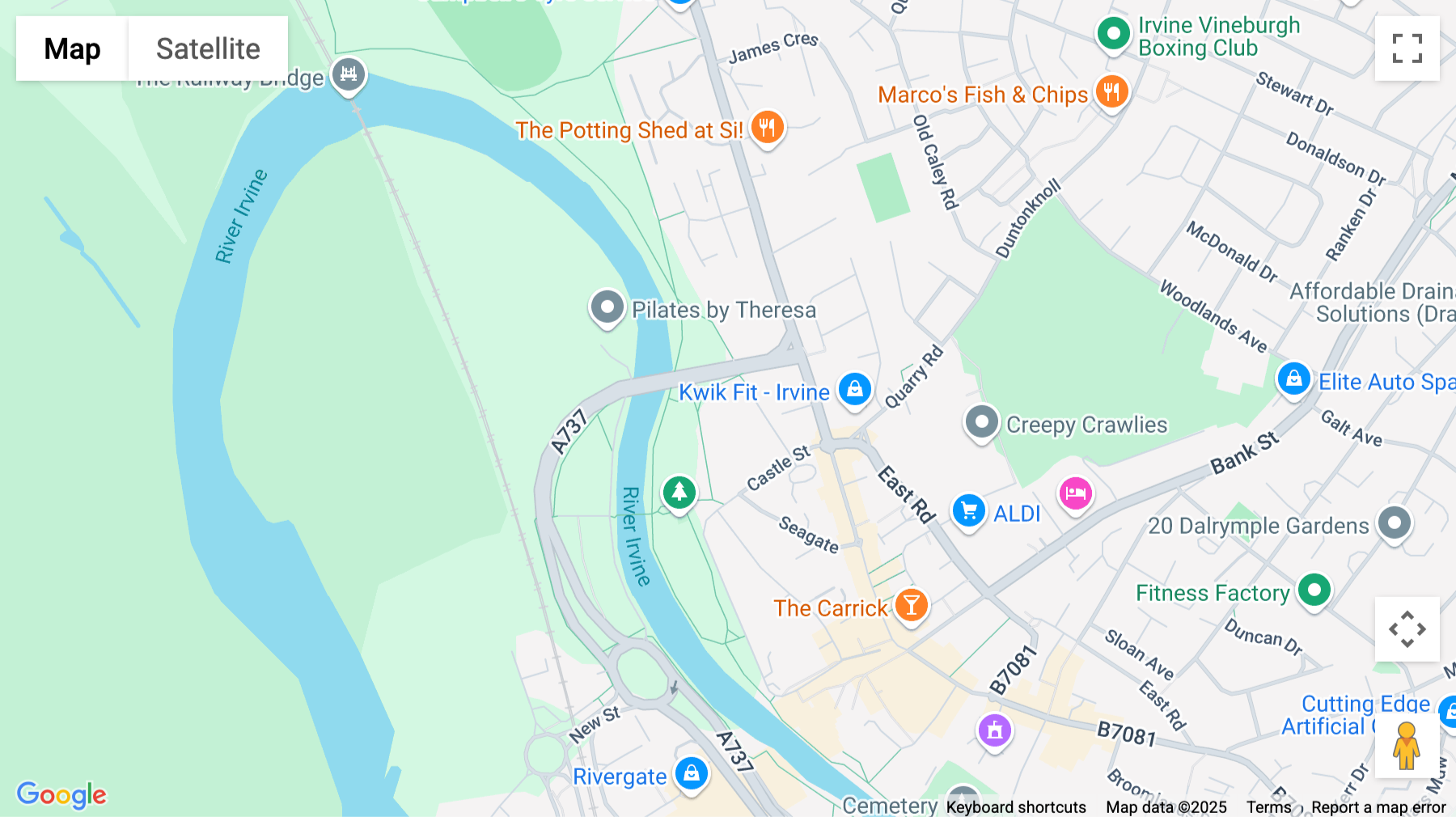 Click for interative map of Sovereign House, Academy Road, Irvine (United Kingdom)