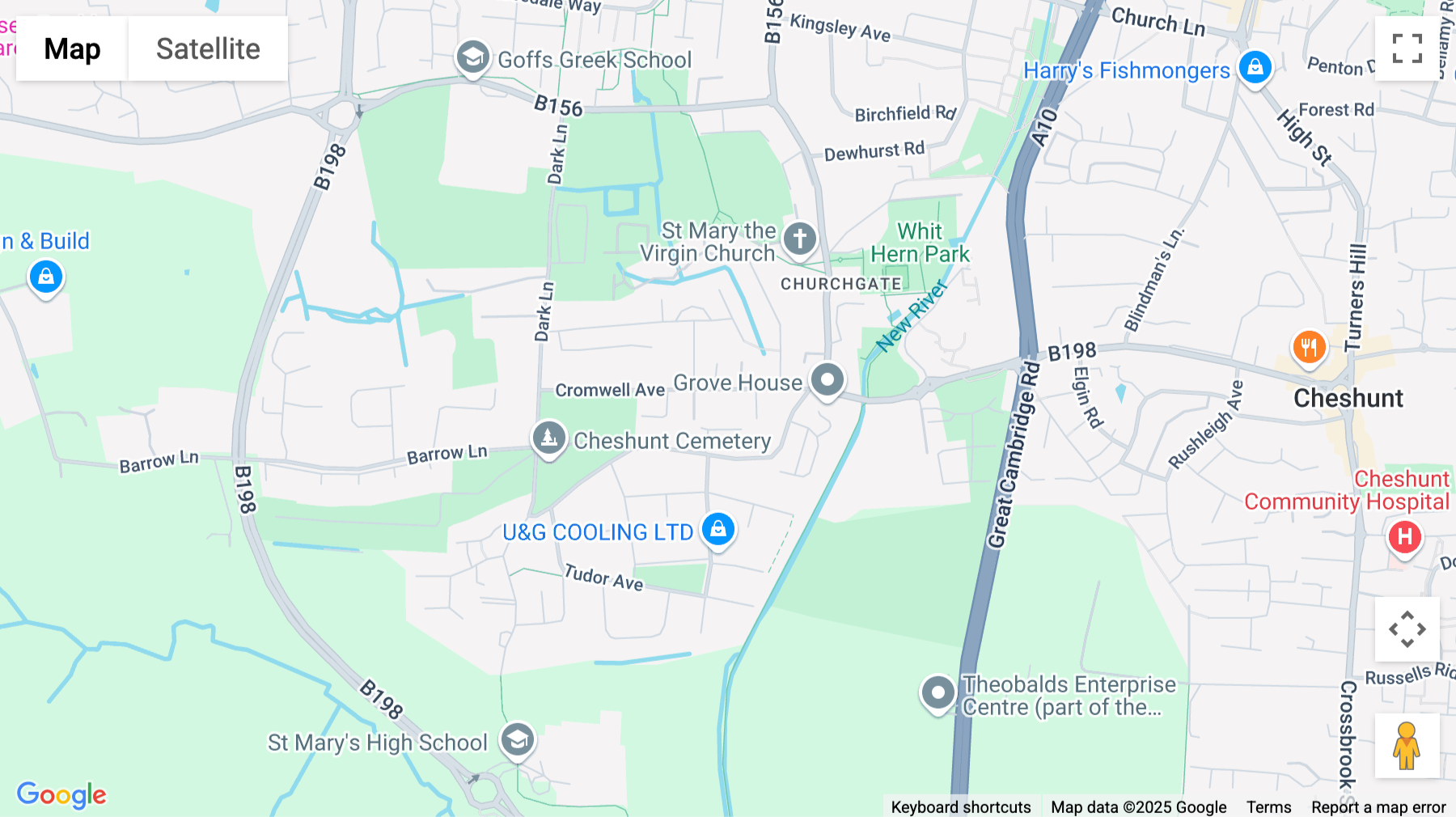 Click for interative map of Theobalds Business Park, Innovation Place, Platinum Way, Cheshunt