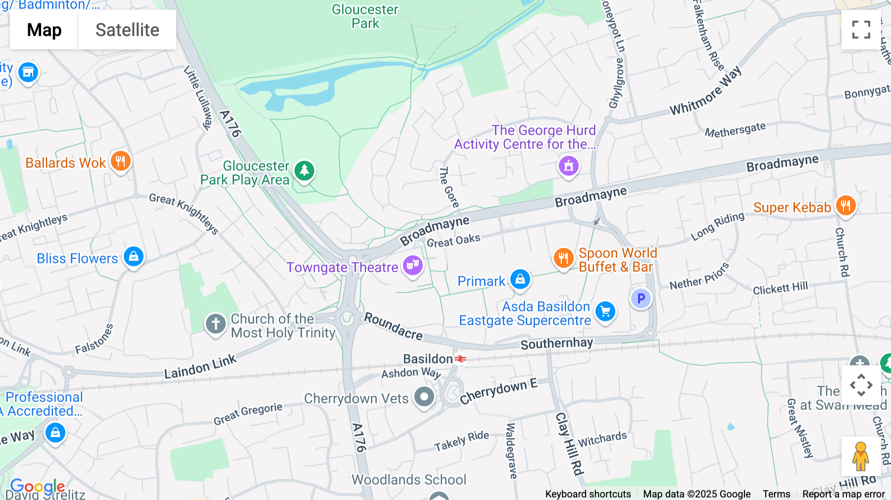 Click for interative map of Focal Point, Church Walk House, Basildon