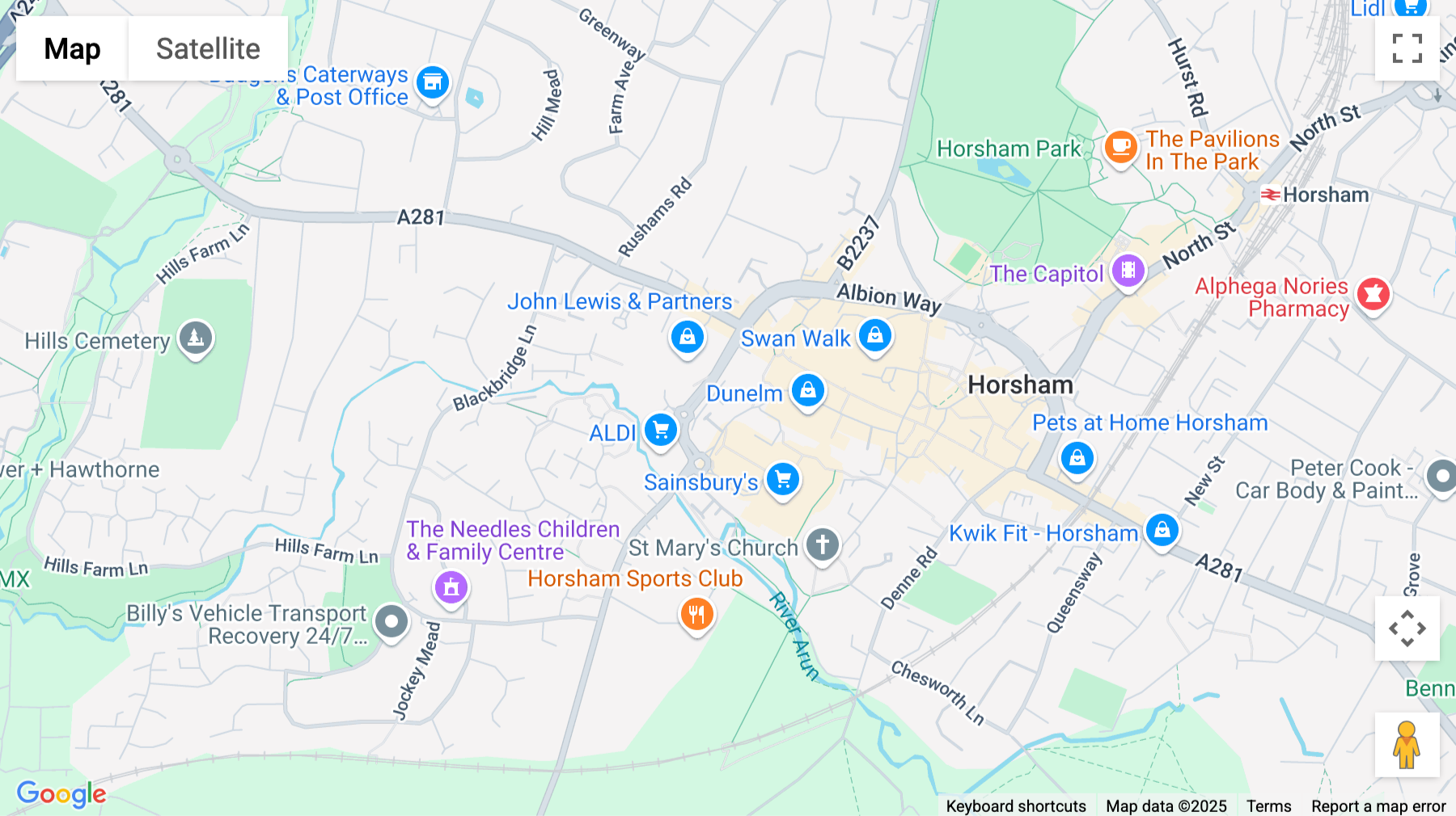 Click for interative map of 30 The Courtyard, Worthing Road, Horsham, RH12 1SL, Horsham