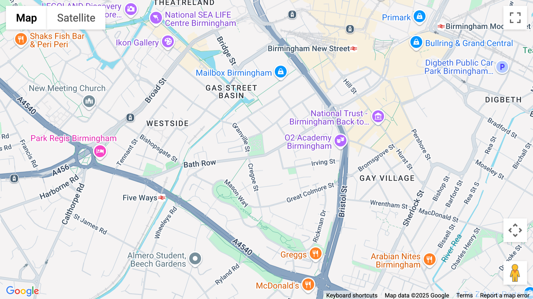 Click for interative map of GN House, 119 Holloway Head, Birmingham