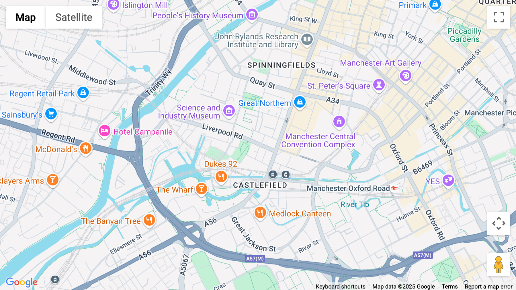 Click for interative map of 29a Liverpool Road, Castlefield, Manchester