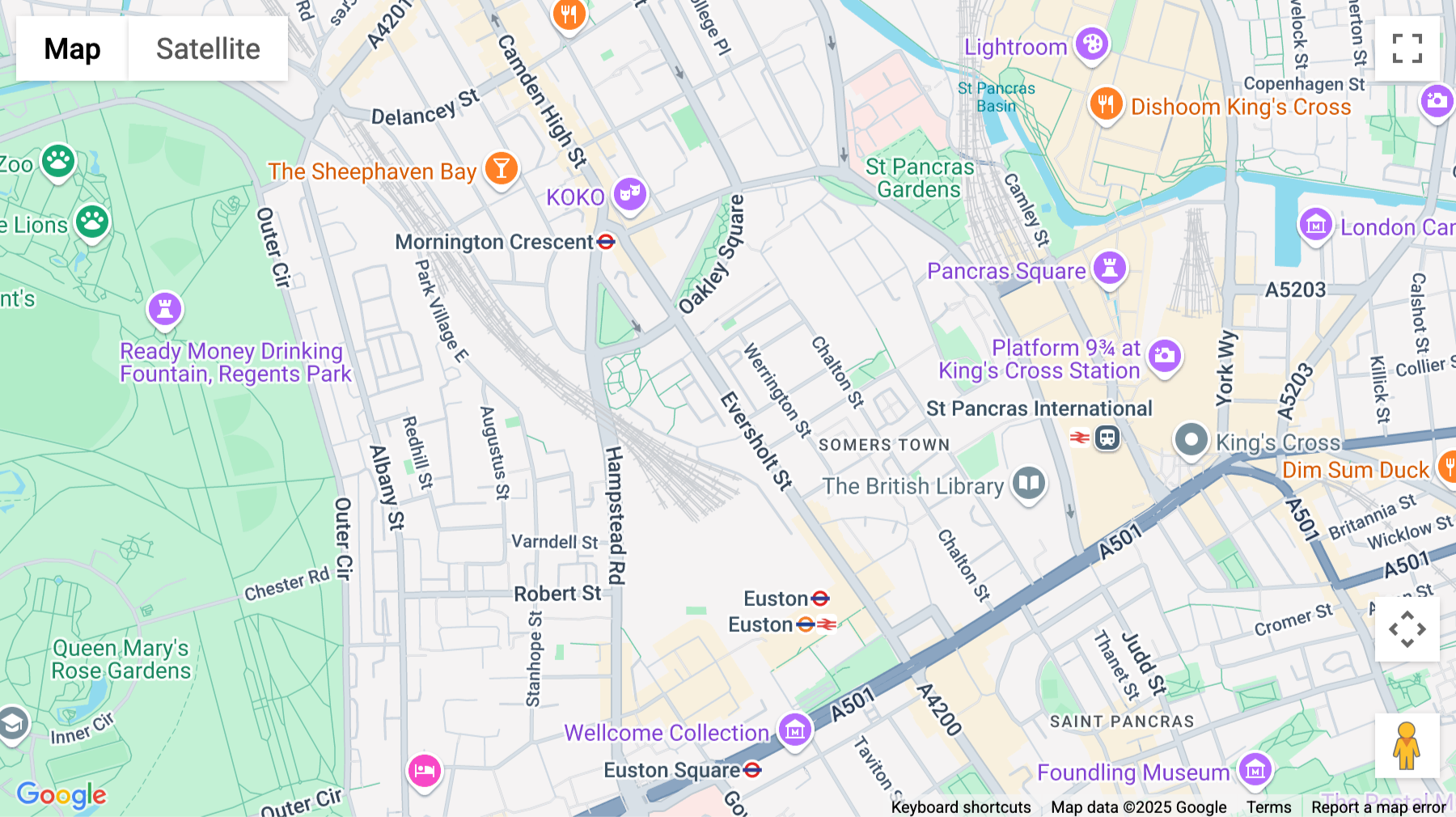 Click for interative map of The Eversholt, 163-203 Eversholt Street, London