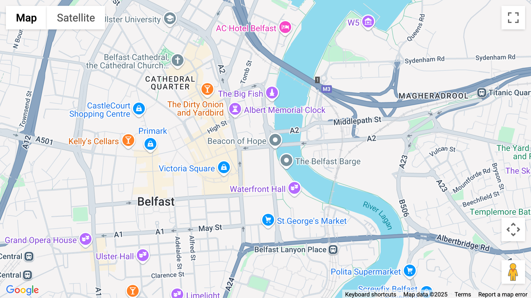 Click for interative map of Laganview House, 93-95 Ann Street, Belfast
