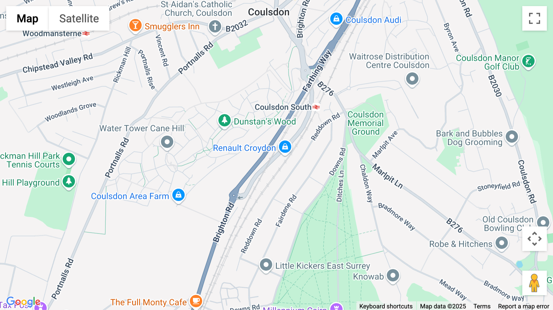 Click for interative map of 163 Bright Road, Coulsdon