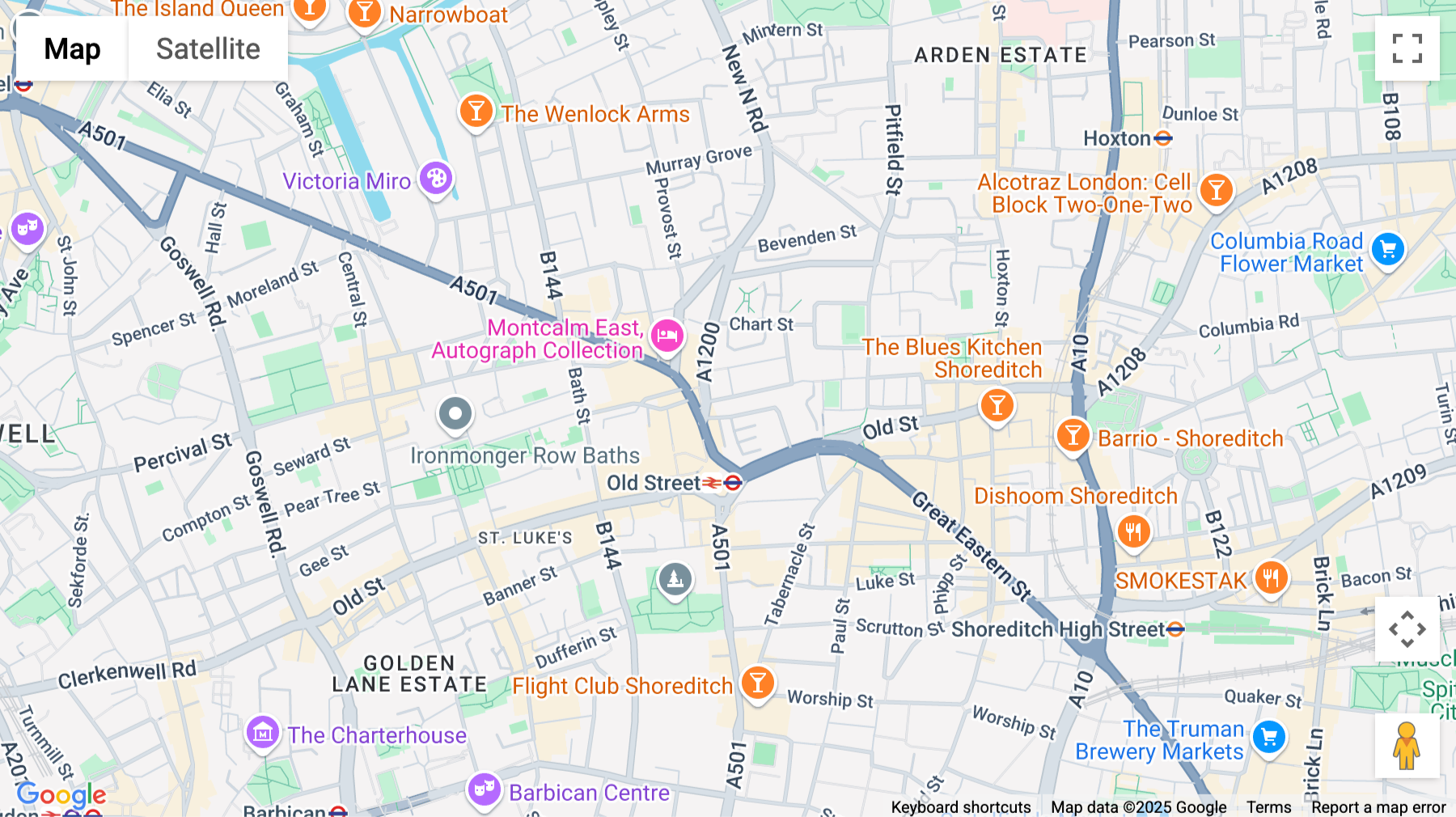 Click for interative map of 5 Cranwood Street, London
