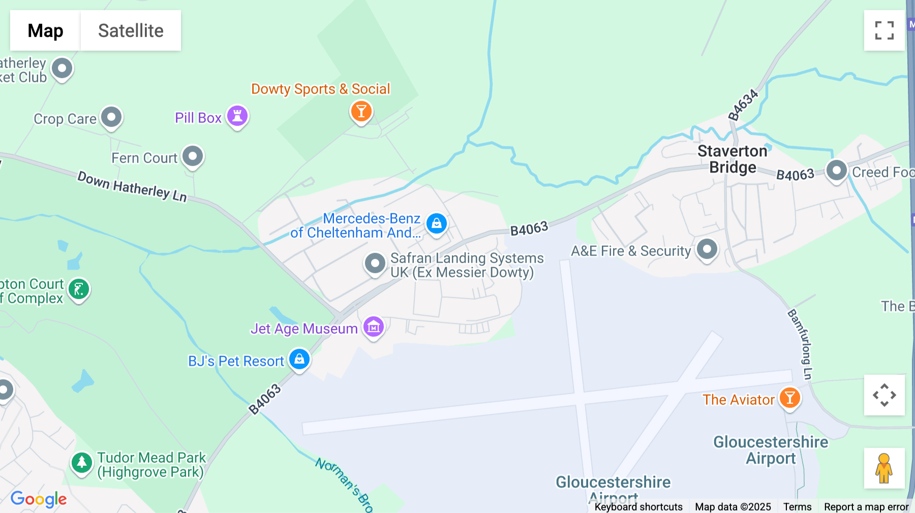 Click for interative map of Meteor Business Park, Gloucester