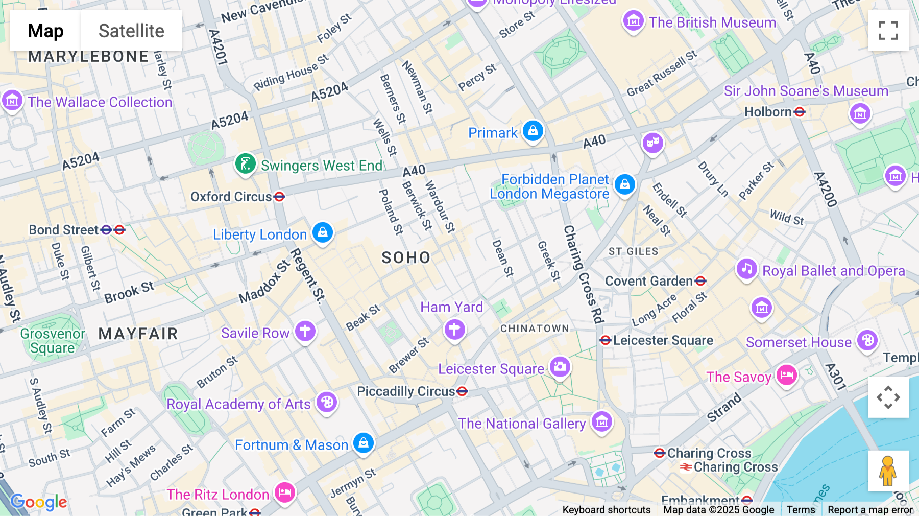 Click for interative map of 7 Berwick Street, London