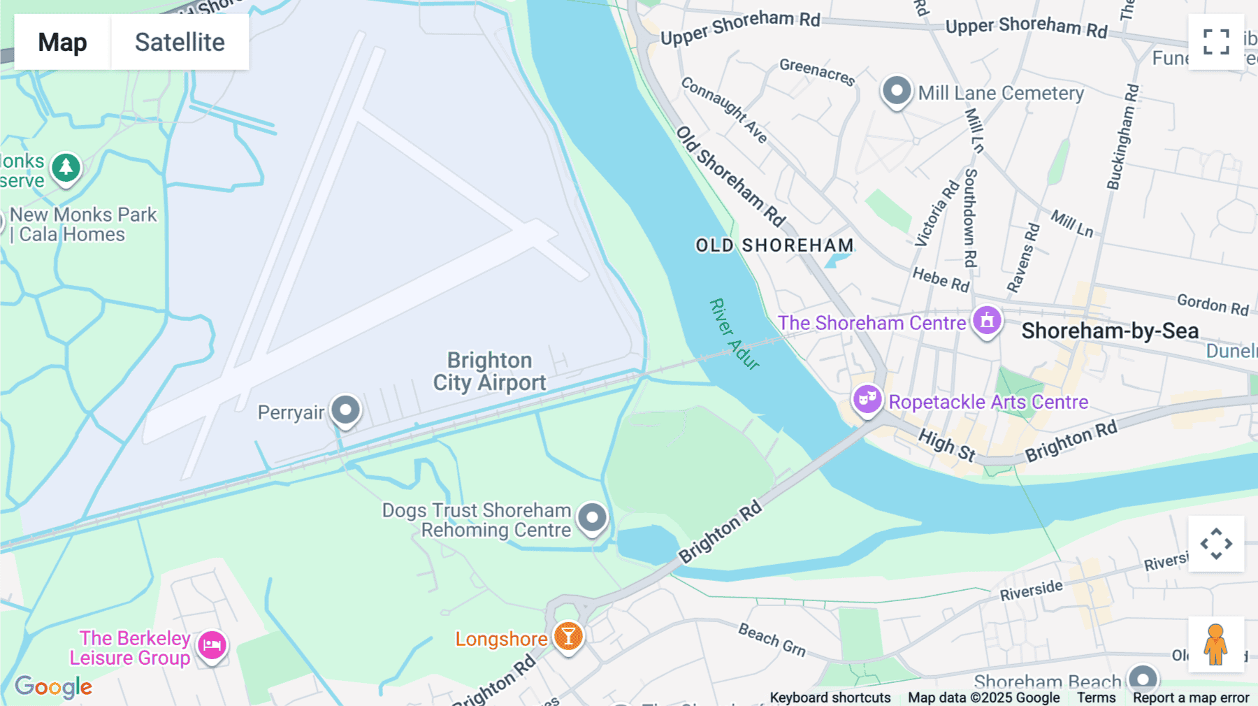 Click for interative map of Hangar 4, Cecil Pashley Way, Shoreham-By-Sea