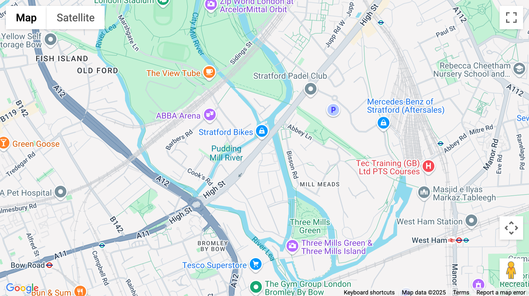 Click for interative map of 1 Sugar House Lane, Stratford, London