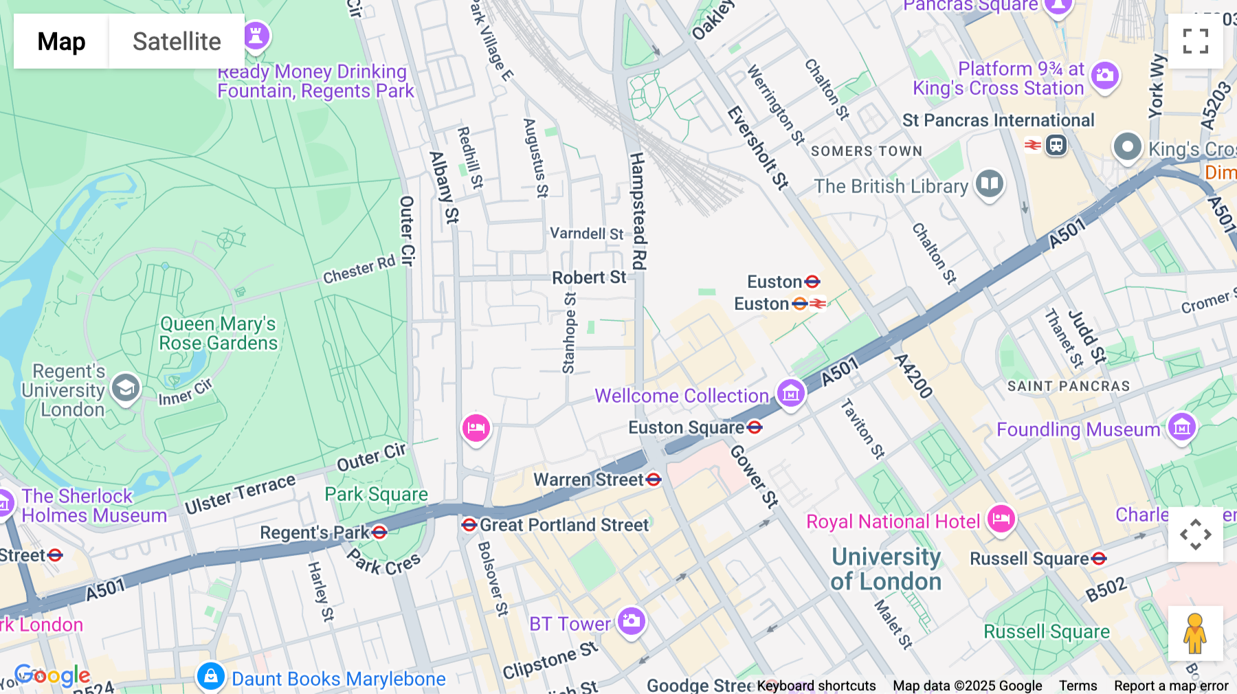 Click for interative map of 1, 5 WILLIAM ROAD, Euston, London