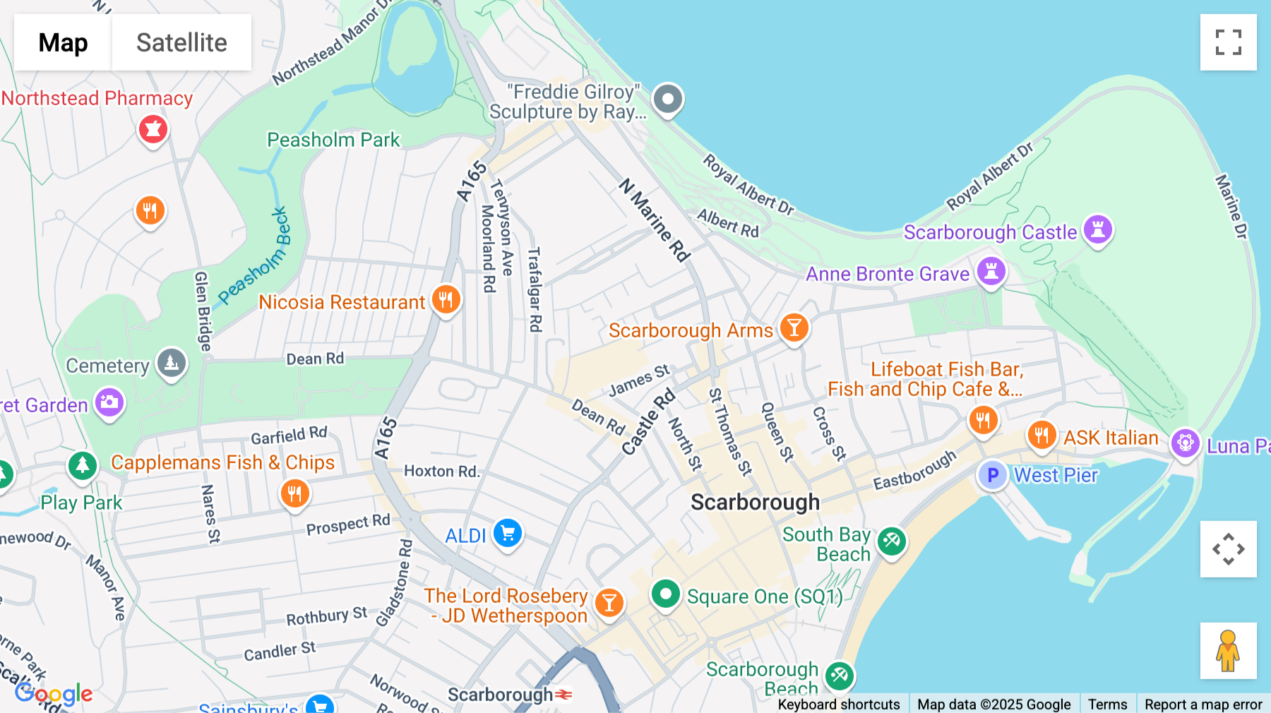 Click for interative map of 12 Lower Clark Street, Scarborough